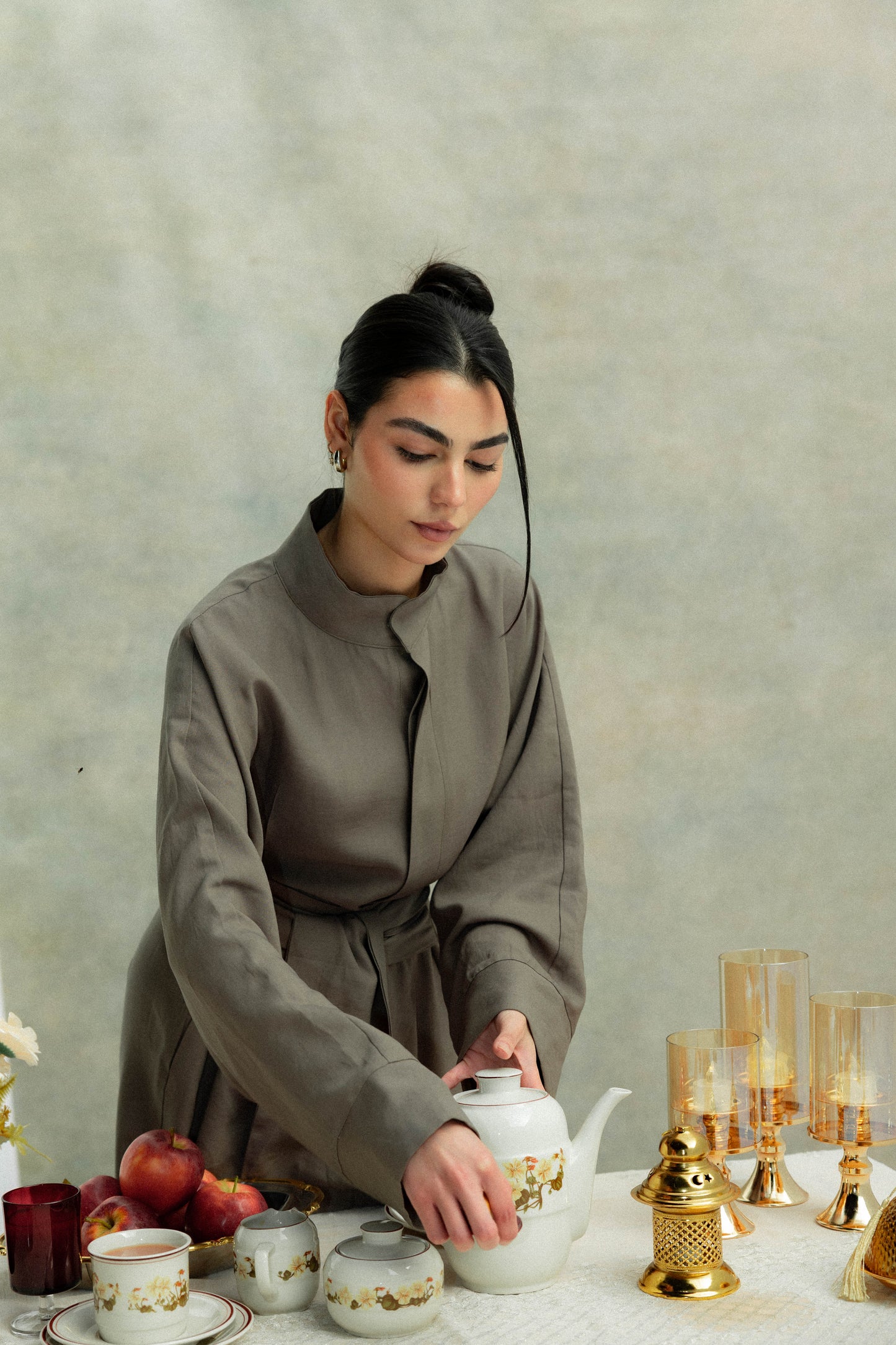 (PRE-ORDER) Valore Wrap Jumpsuit in Olive