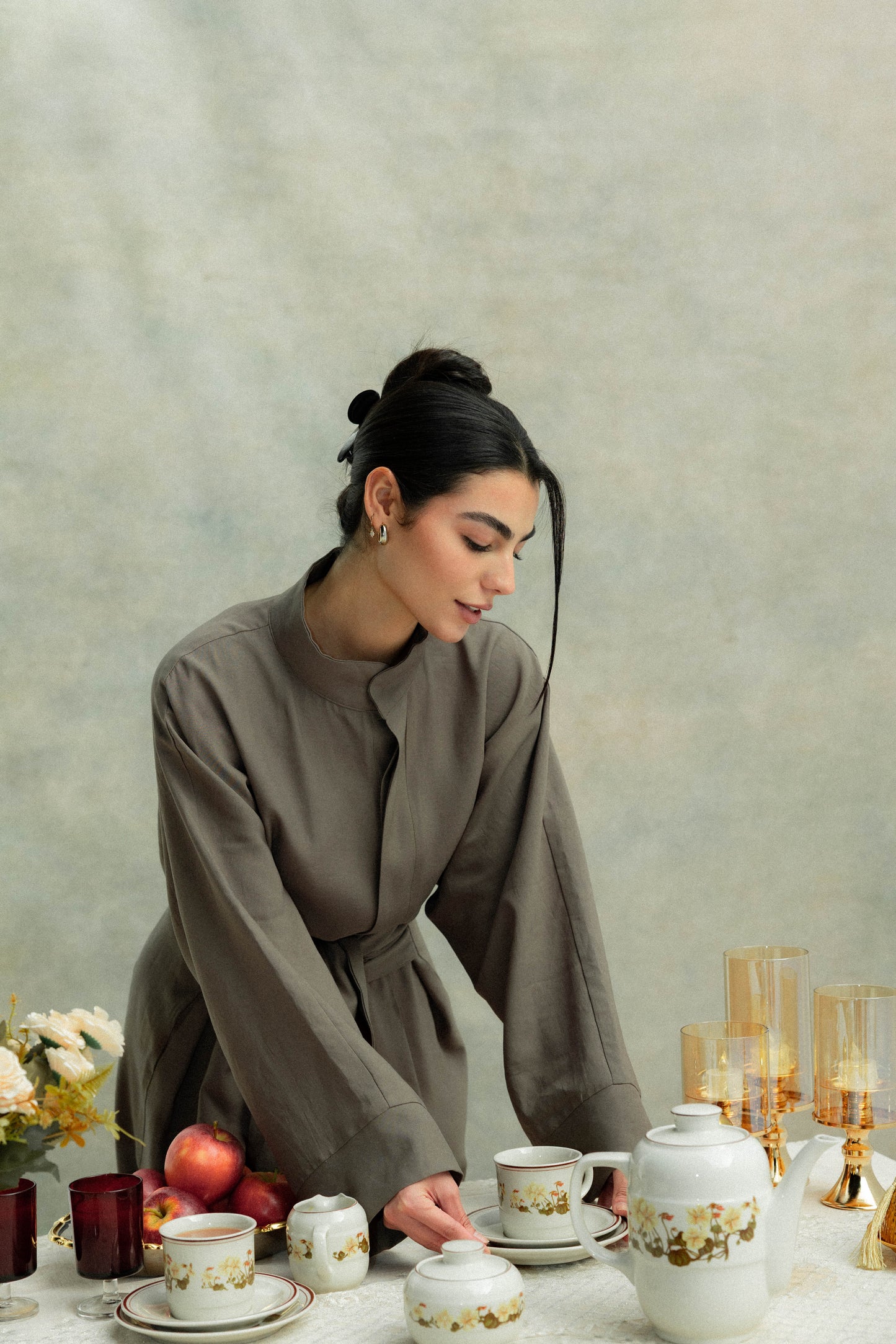 (PRE-ORDER) Valore Wrap Jumpsuit in Olive