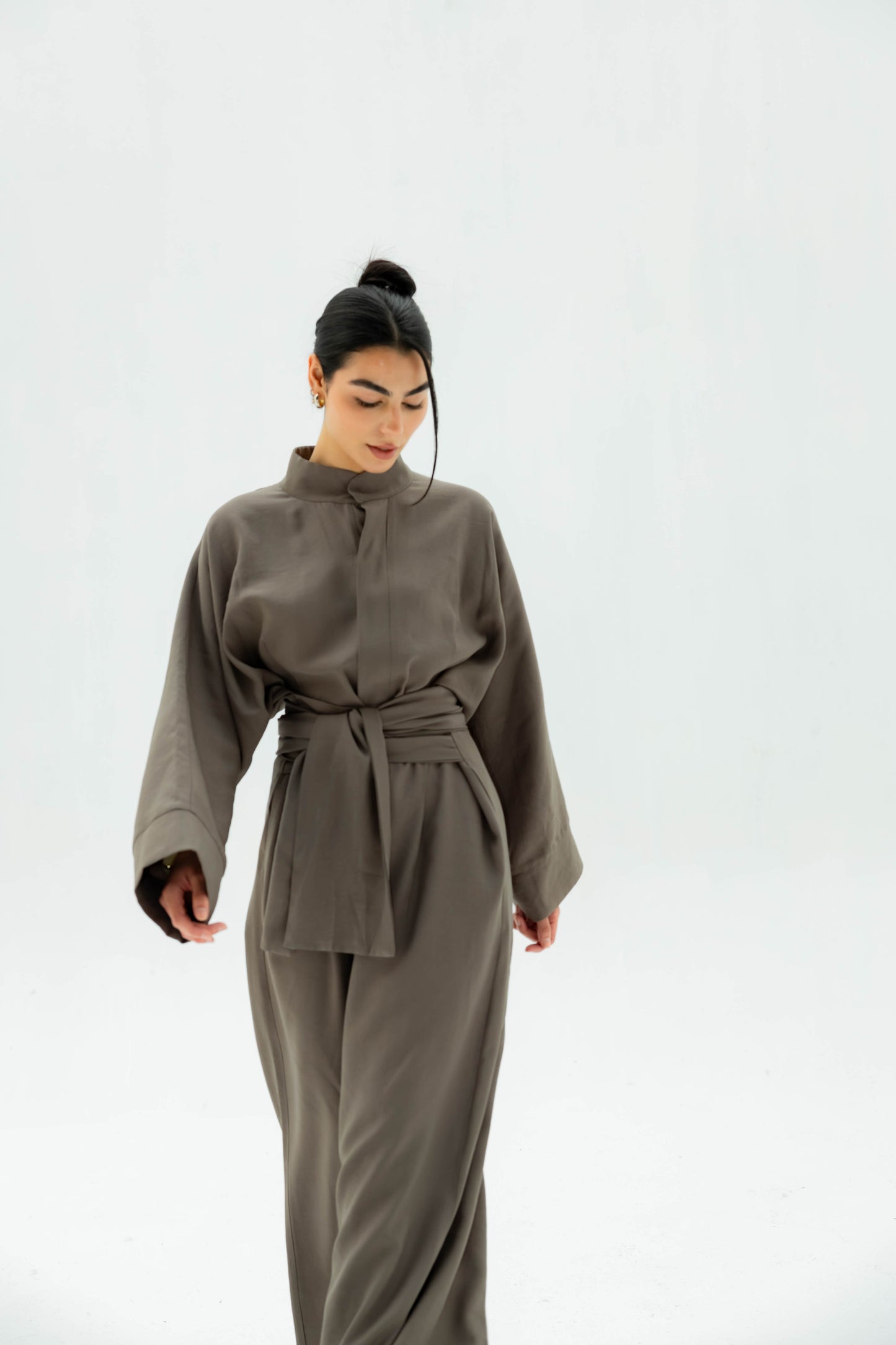 (PRE-ORDER) Valore Wrap Jumpsuit in Olive