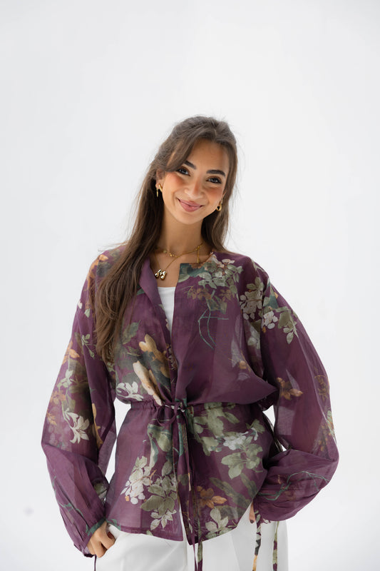 Floré Blouse in Mulberry