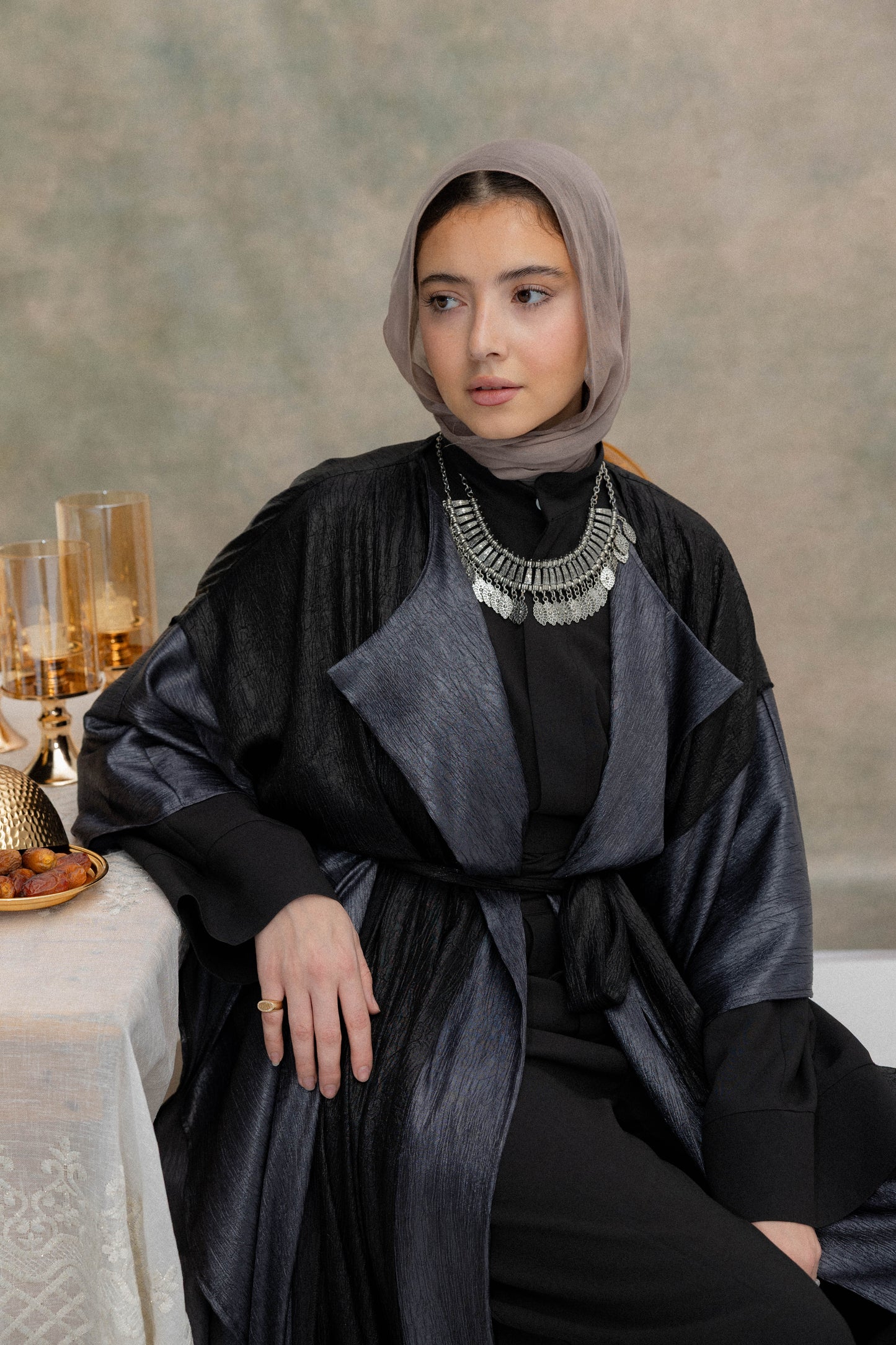 Majlis Kaftan in Black