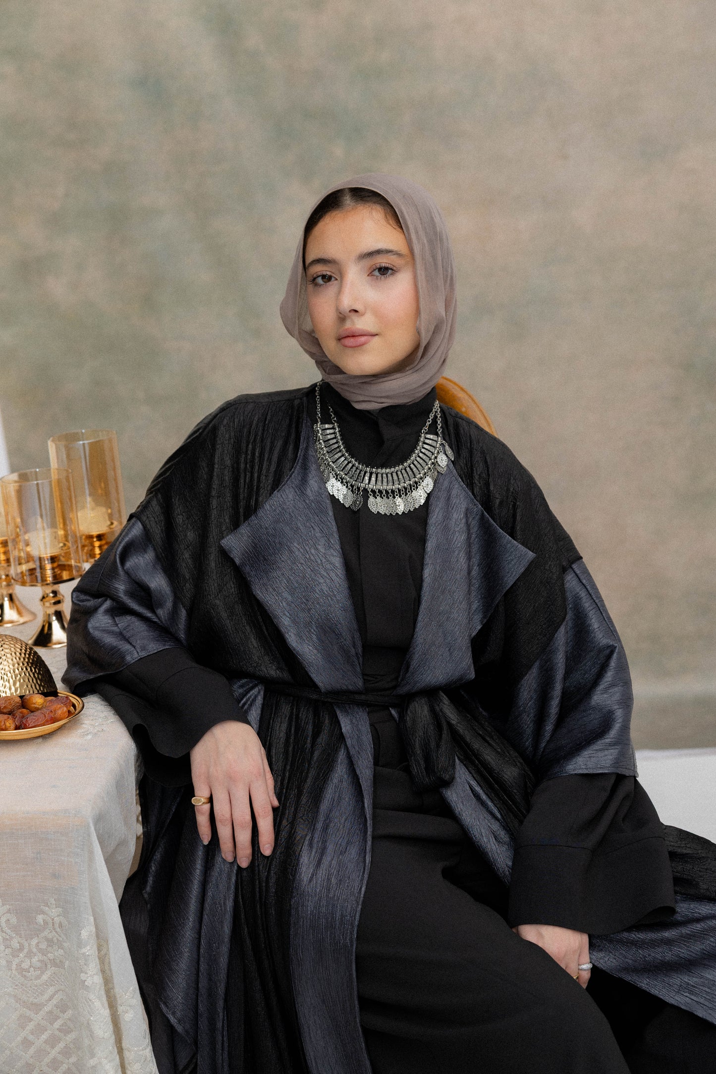 Majlis Kaftan in Black