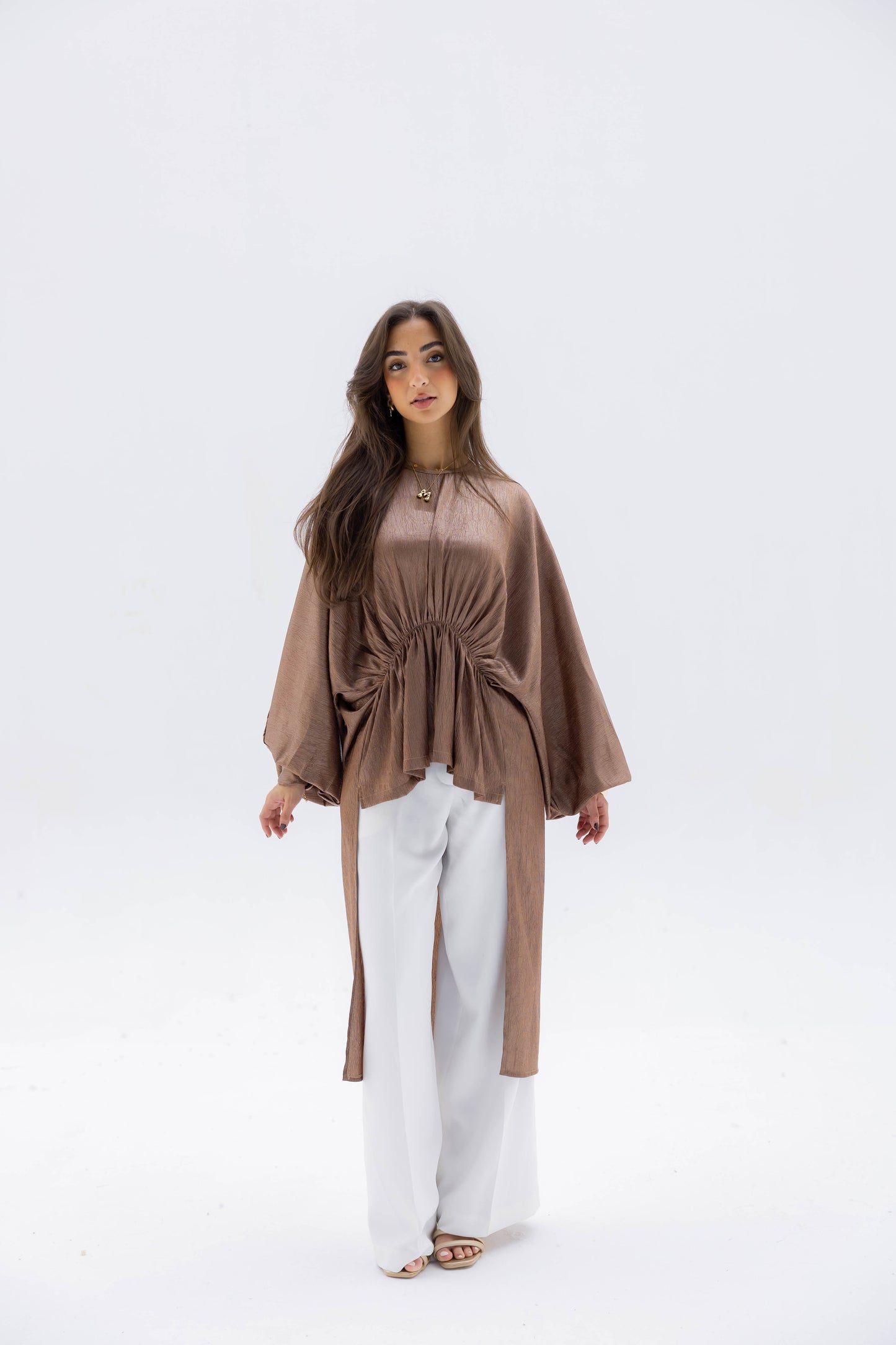 Layali Blouse in Coffee