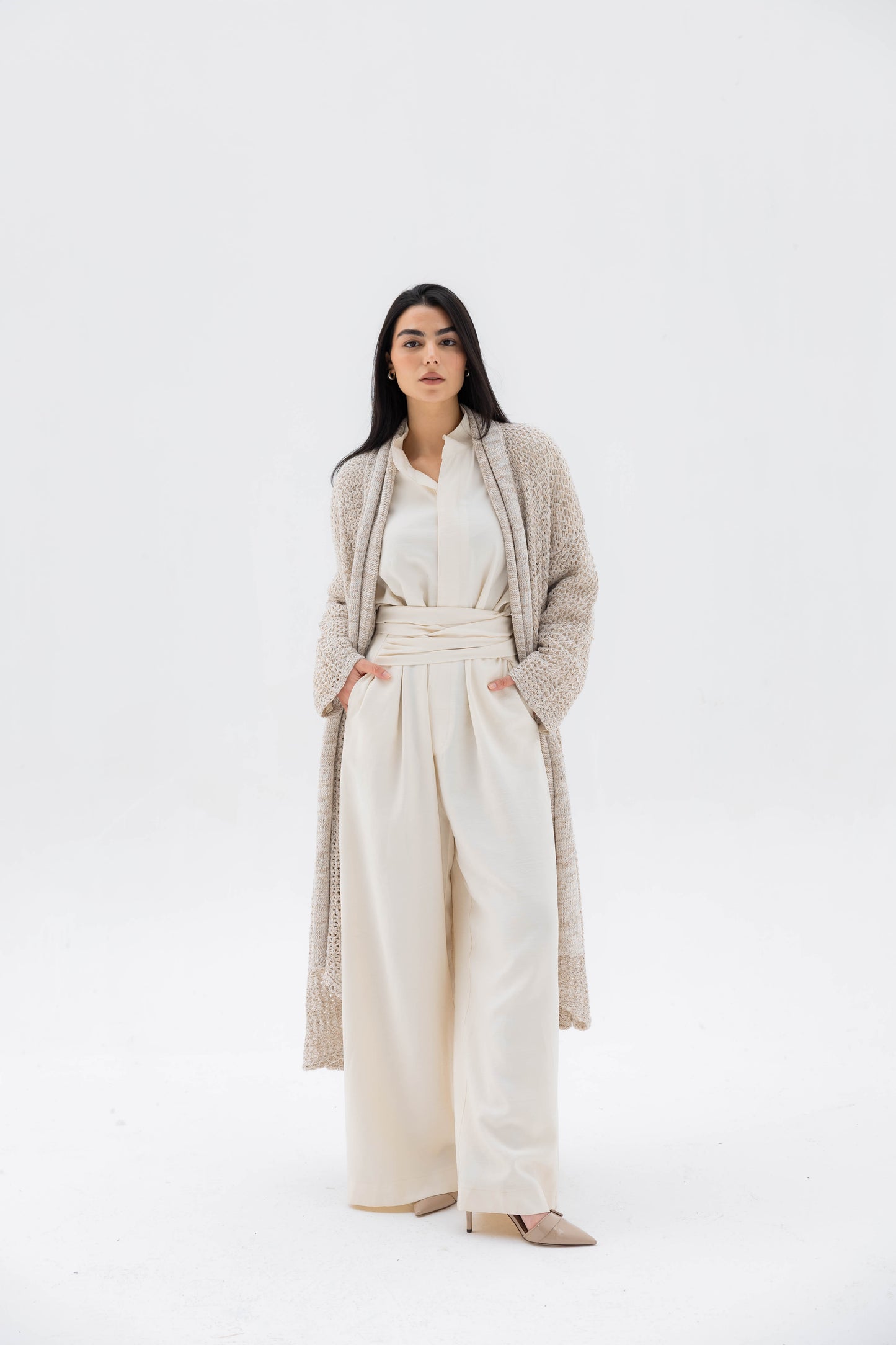 (PRE-ORDER) Valore Wrap Jumpsuit in Ivory