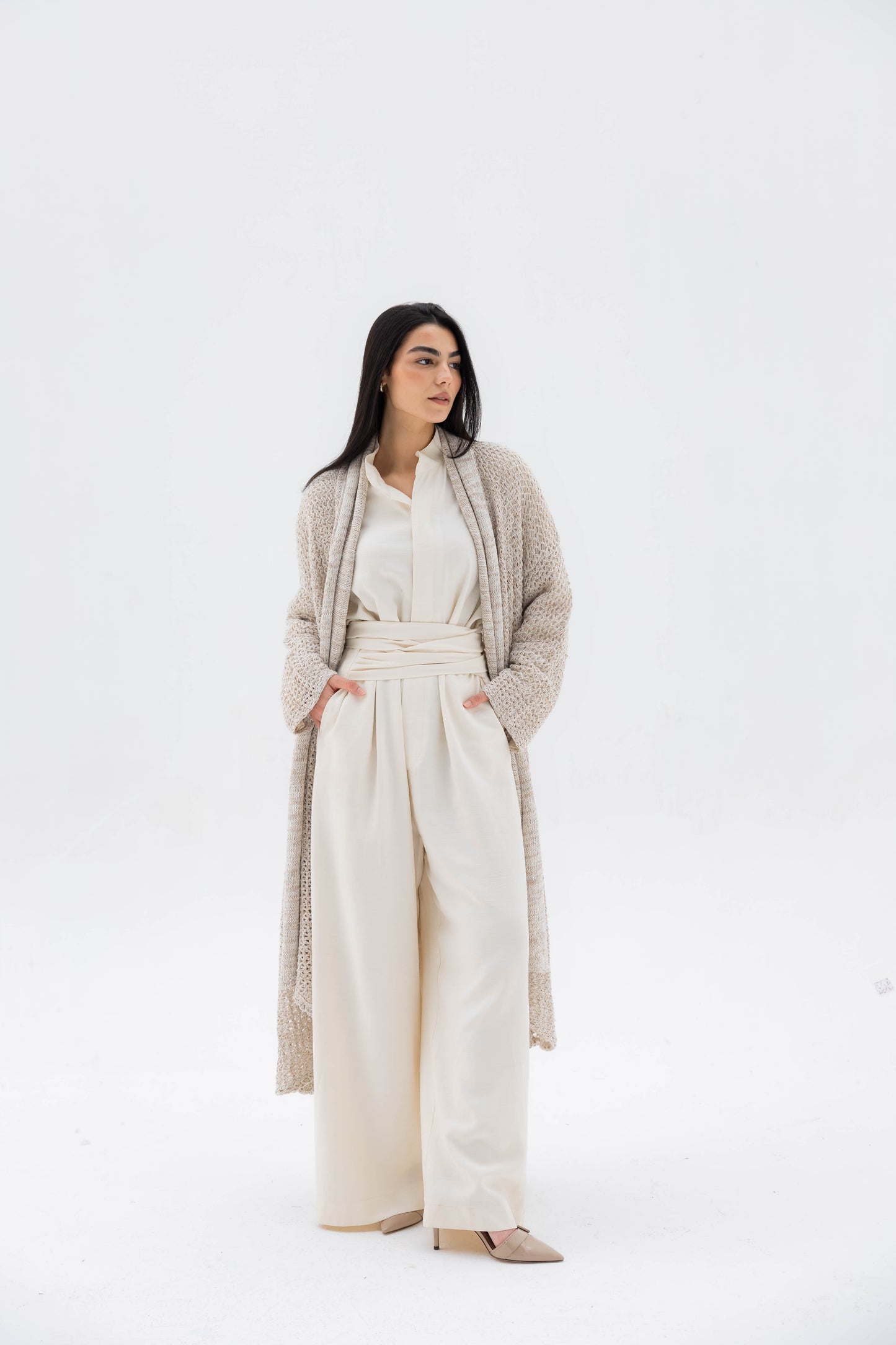 (PRE-ORDER) Valore Wrap Jumpsuit in Ivory