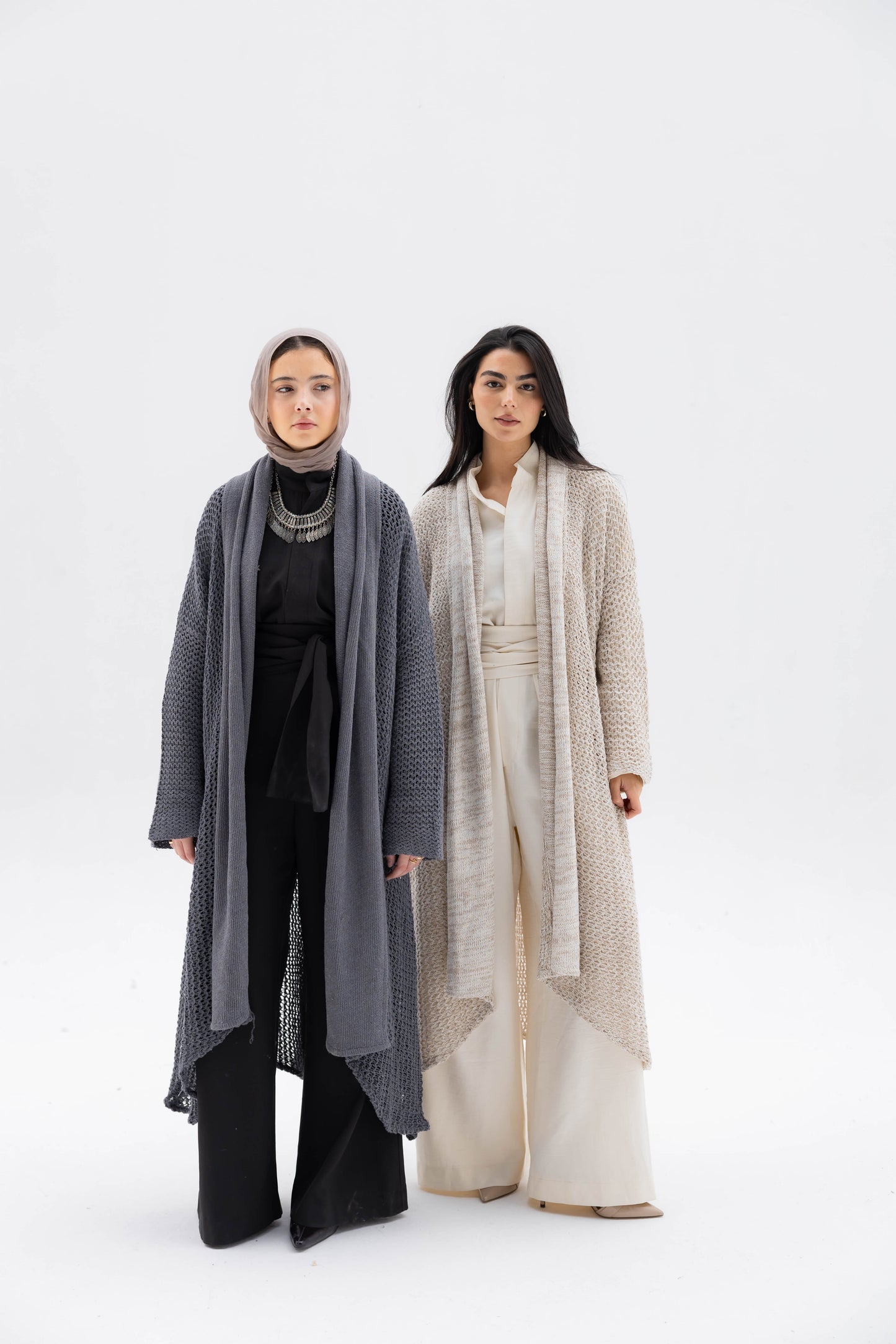 The Haze Cardigan in Stone Gray