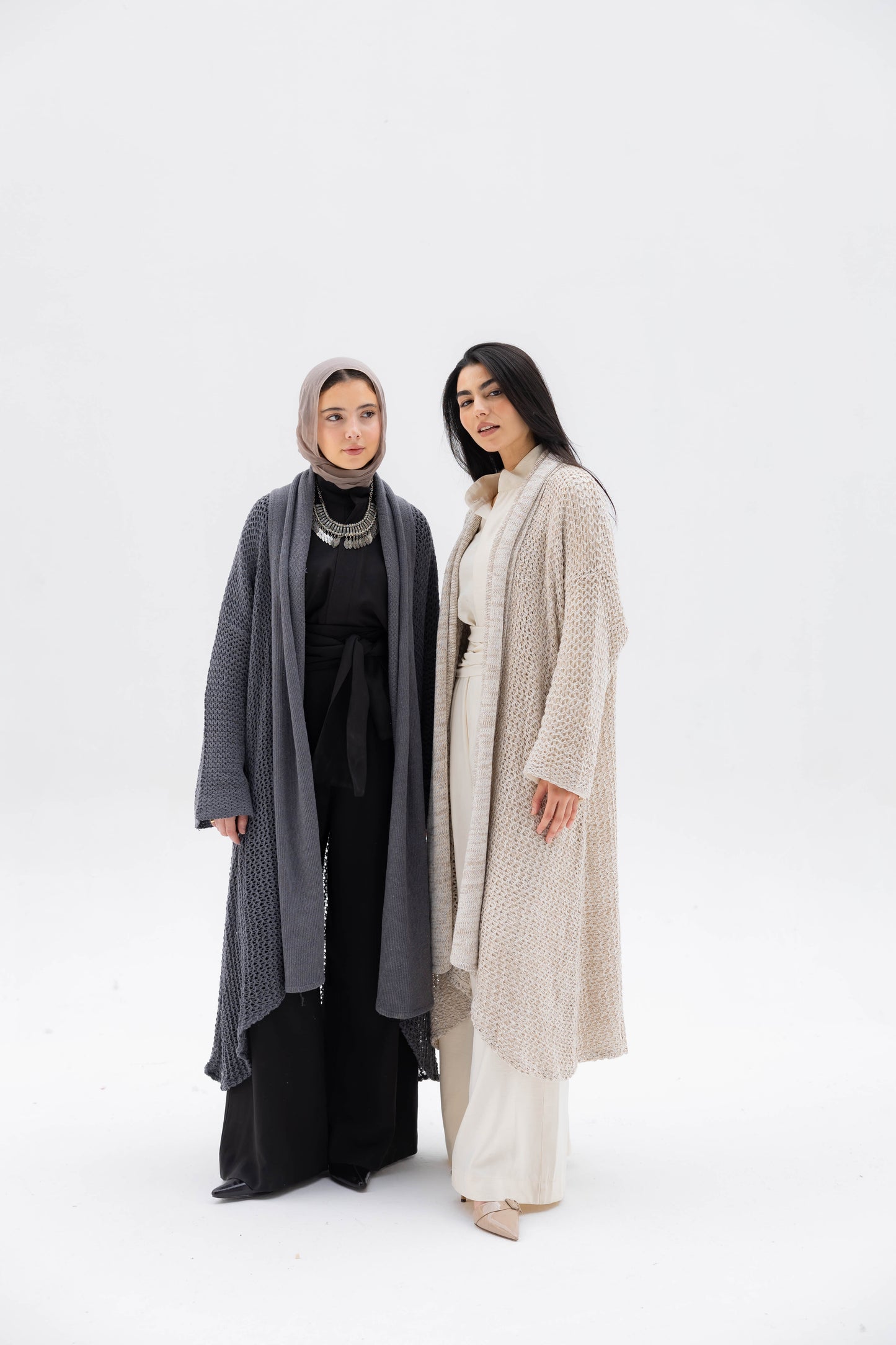 The Haze Cardigan in Stone Gray