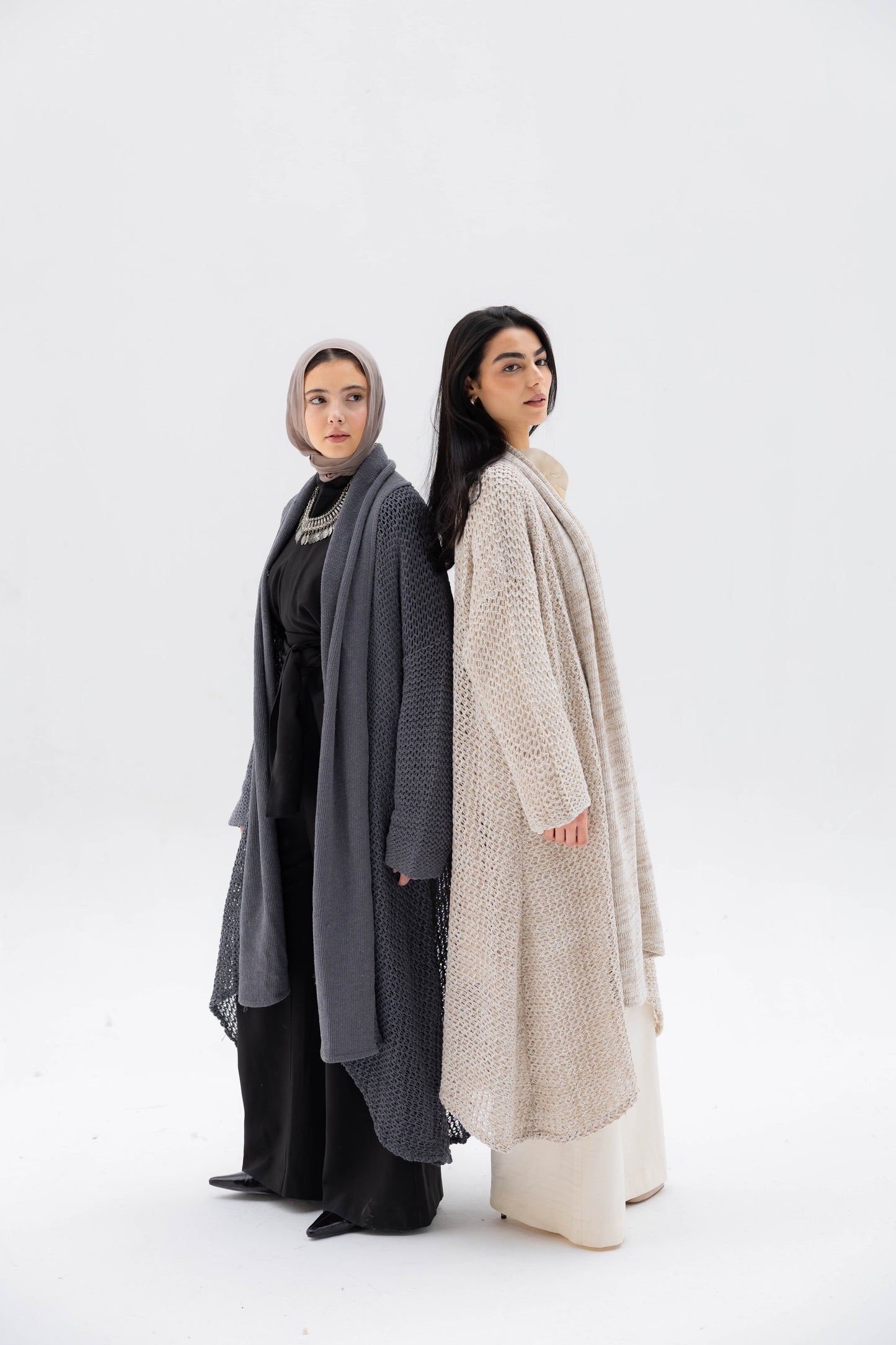 The Haze Cardigan in Stone Gray