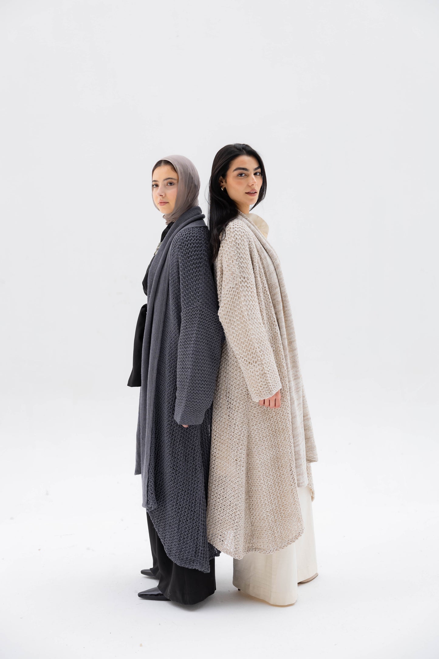 The Haze Cardigan in Stone Gray