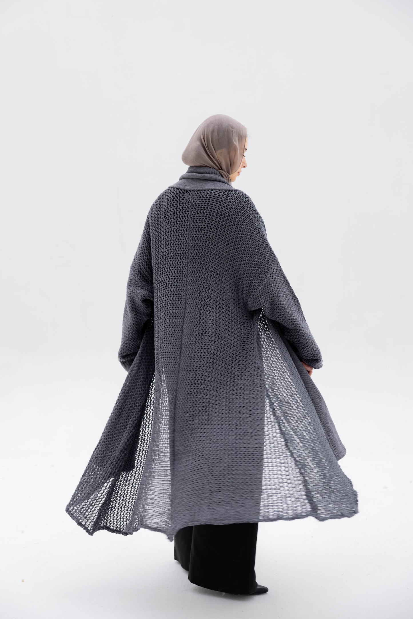 The Haze Cardigan in Stone Gray