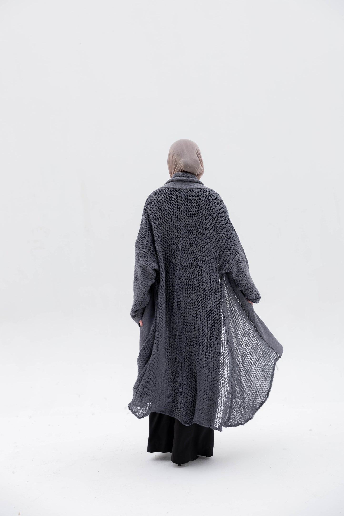 The Haze Cardigan in Stone Gray
