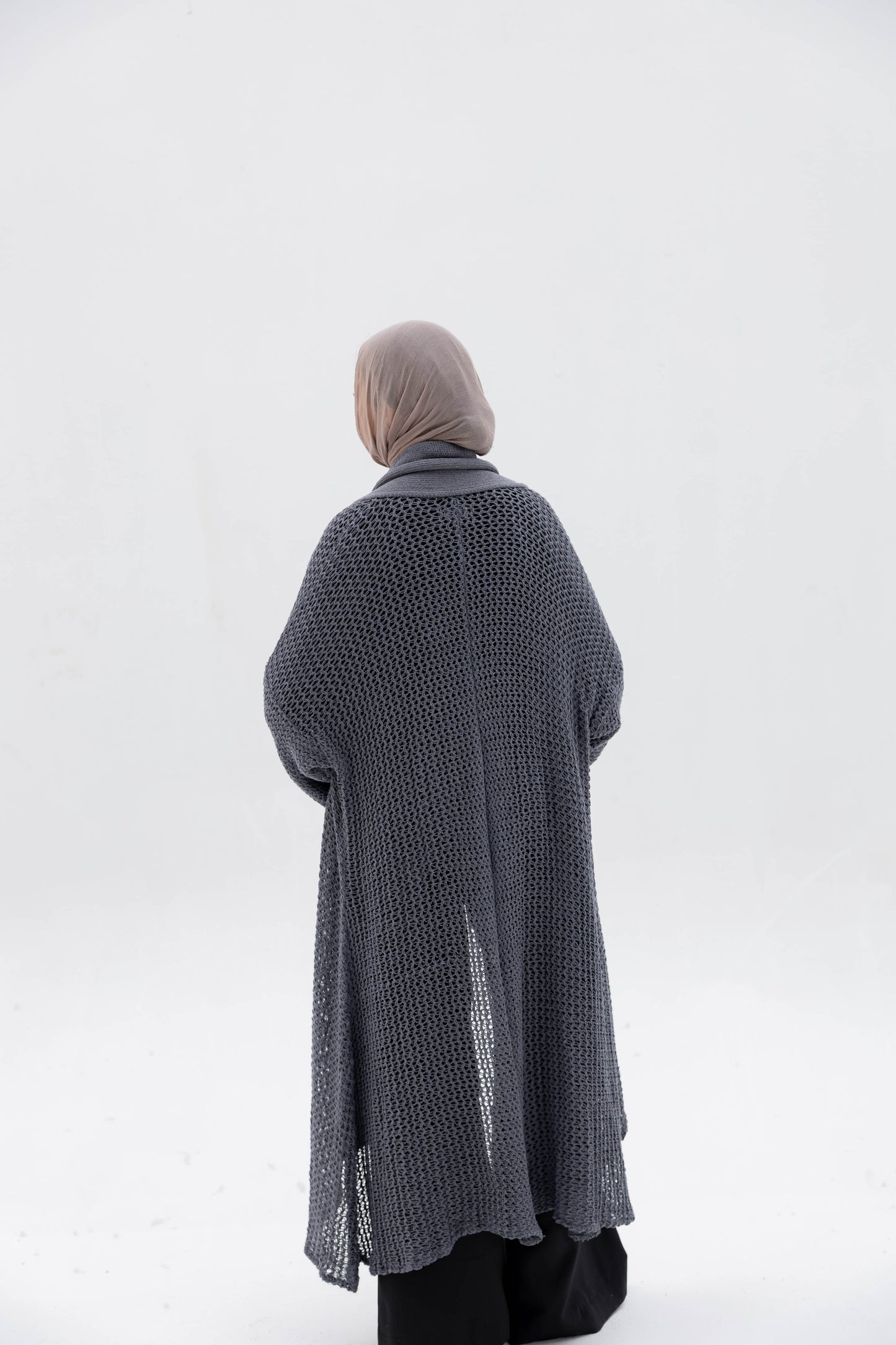 The Haze Cardigan in Stone Gray