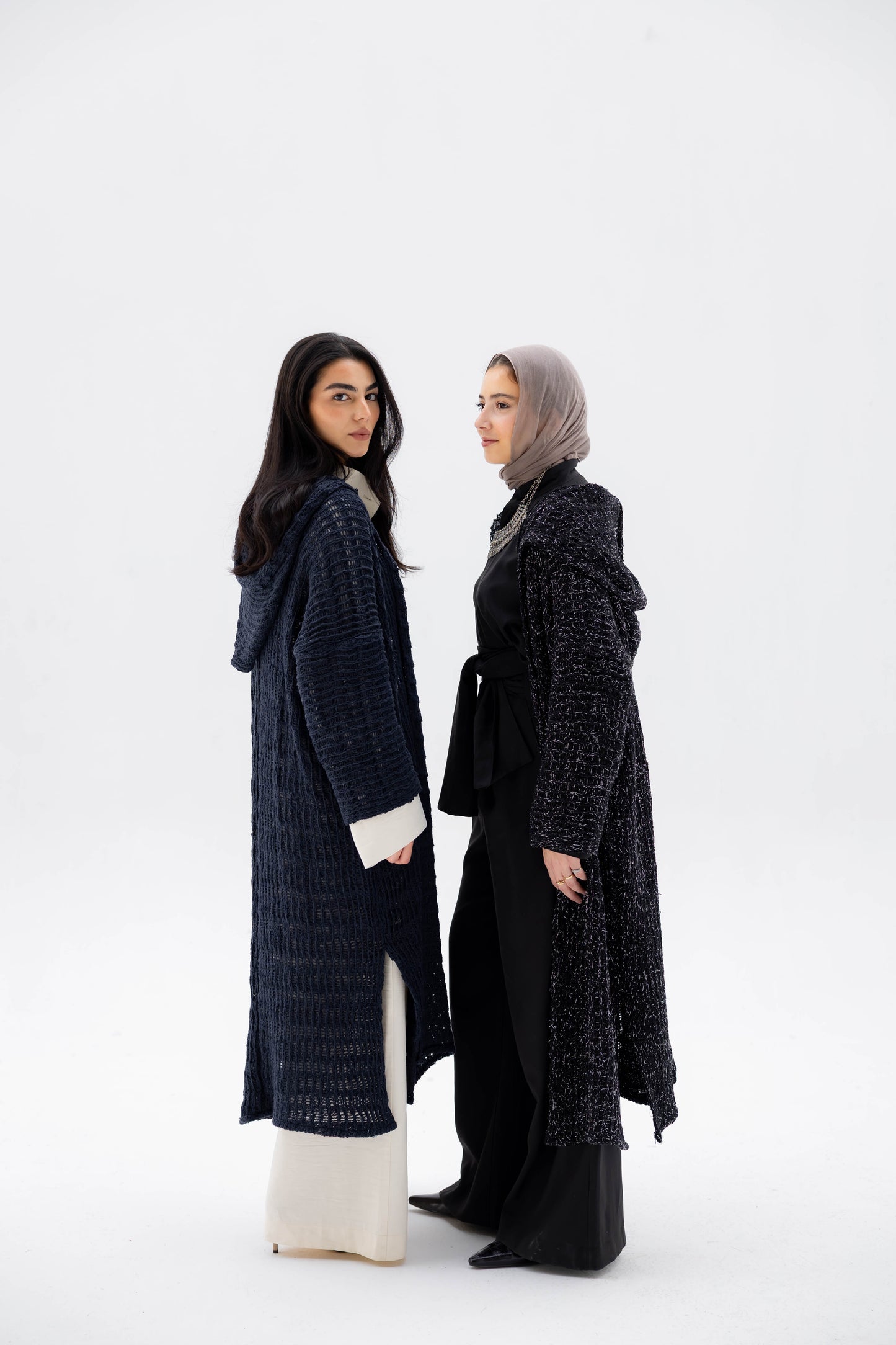 Twilight Knit Cardigan in Shimmer Black