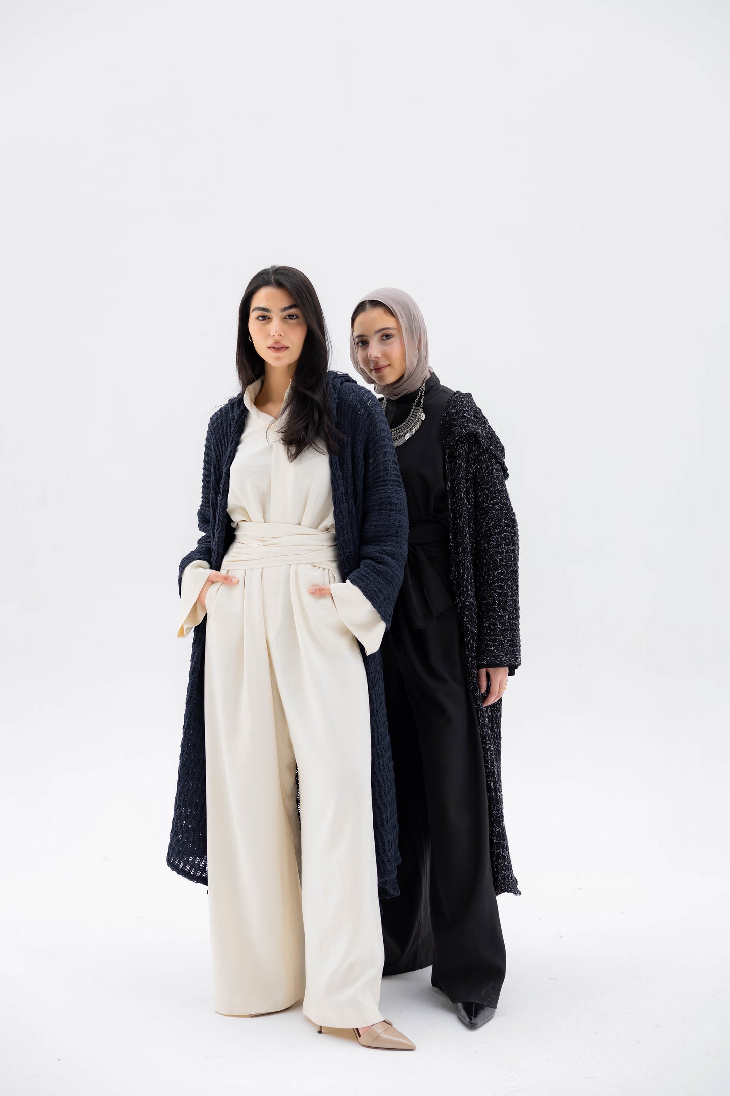 Twilight Knit Cardigan in Shimmer Black