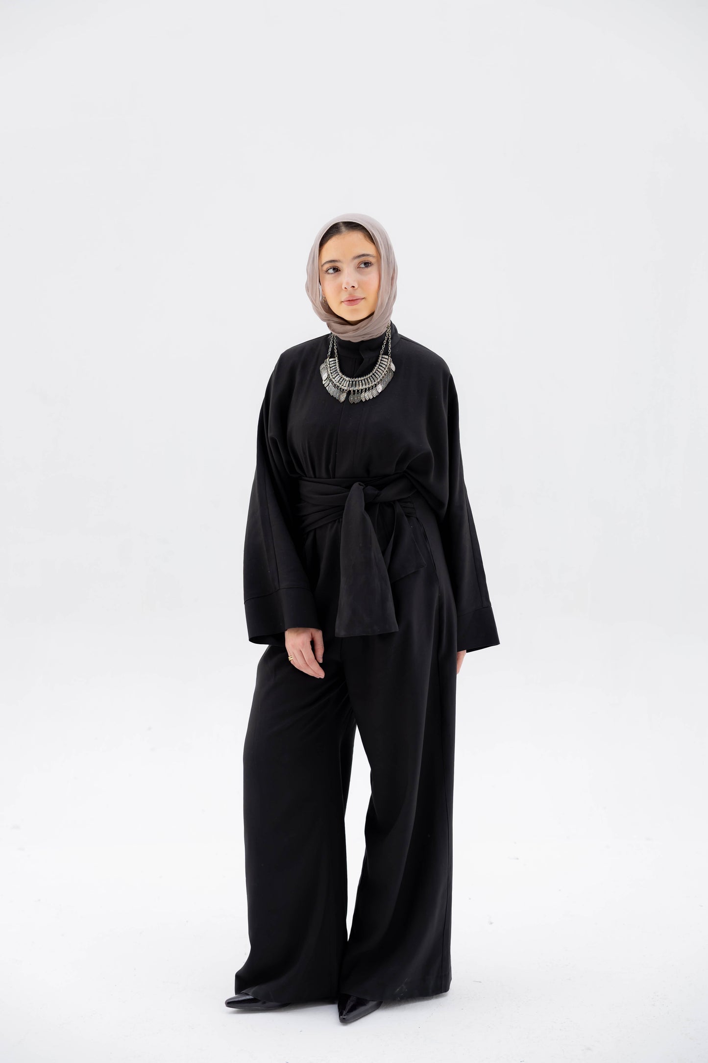 (PRE-ORDER) Valore Wrap Jumpsuit in Black