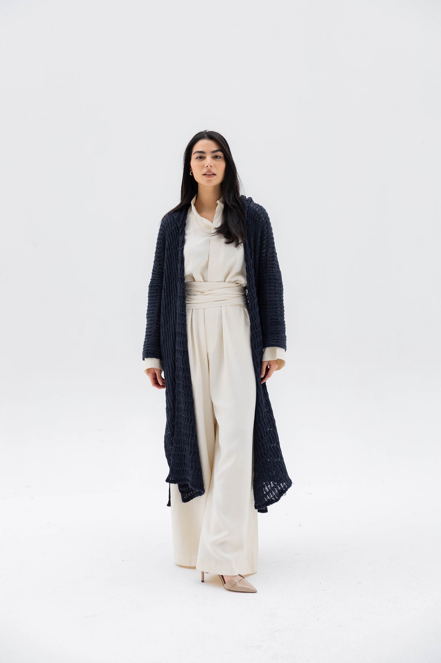 Twilight Knit Cardigan in Navy