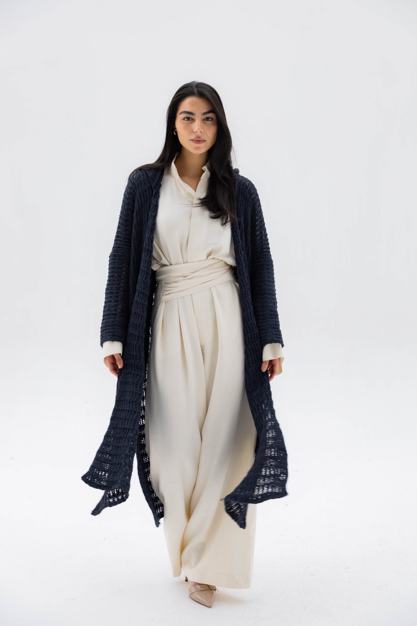 Twilight Knit Cardigan in Navy