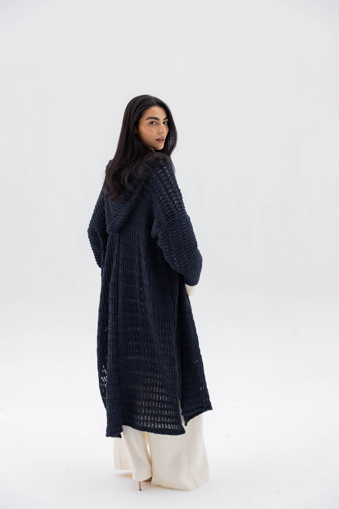 Twilight Knit Cardigan in Navy