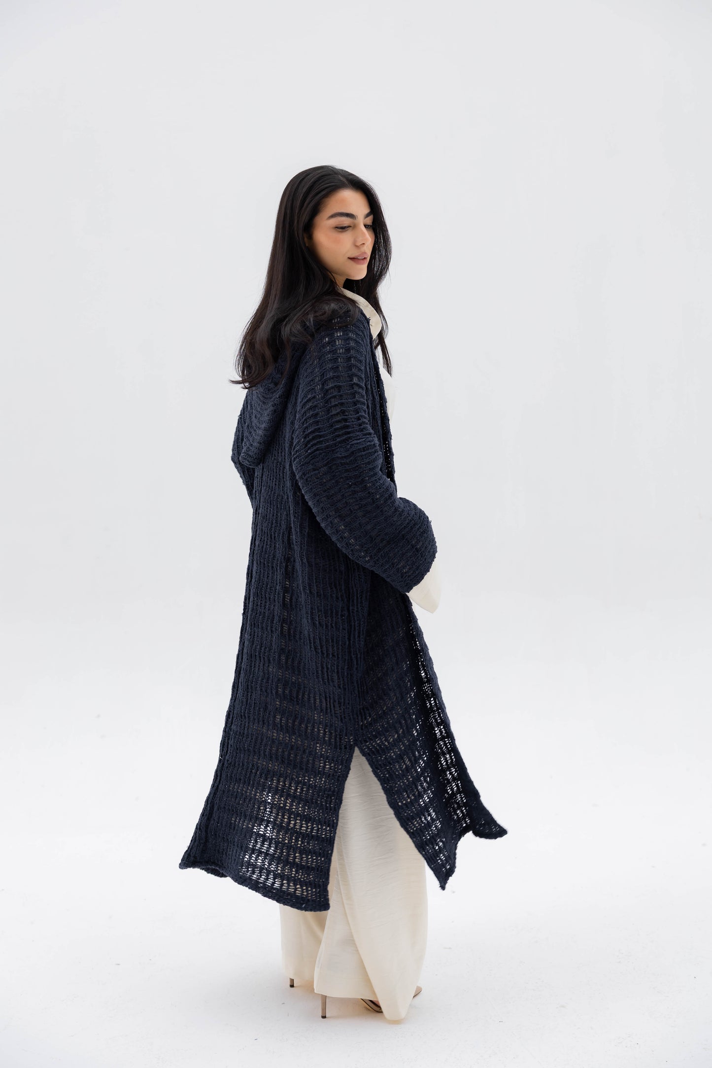 Twilight Knit Cardigan in Navy