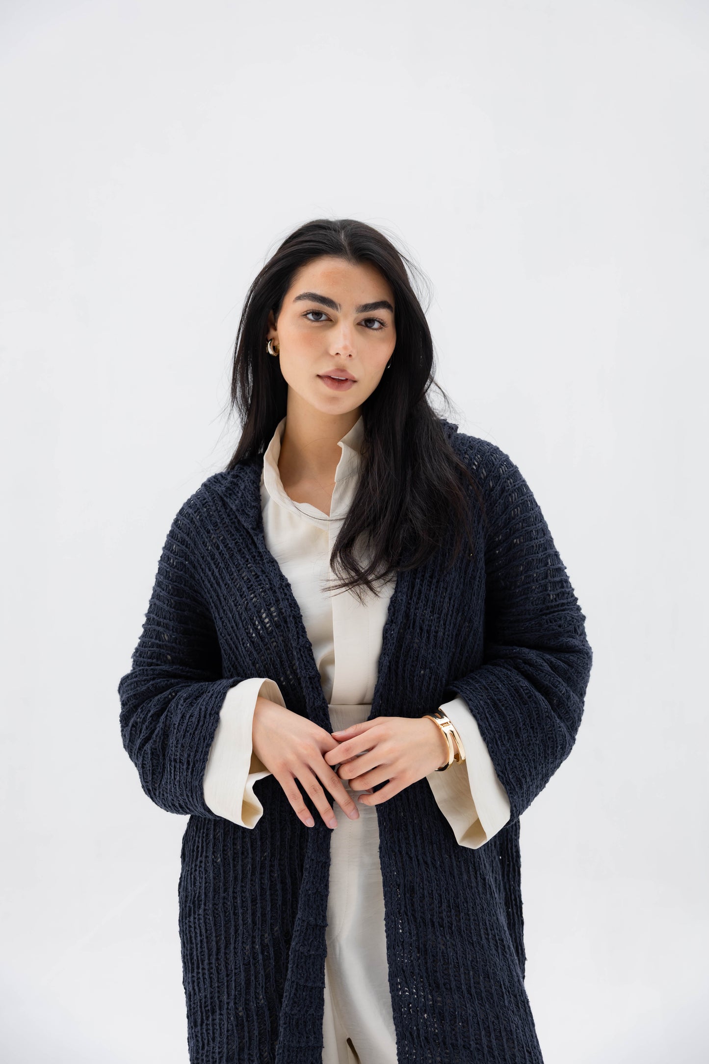 Twilight Knit Cardigan in Navy