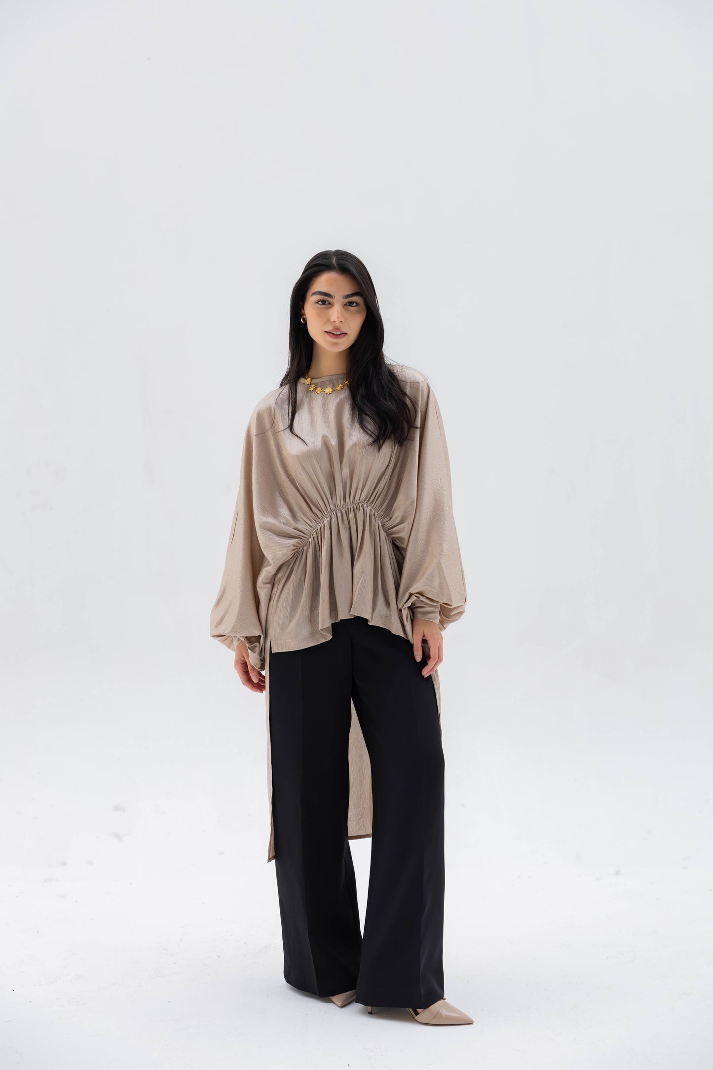 Layali Blouse in Beige