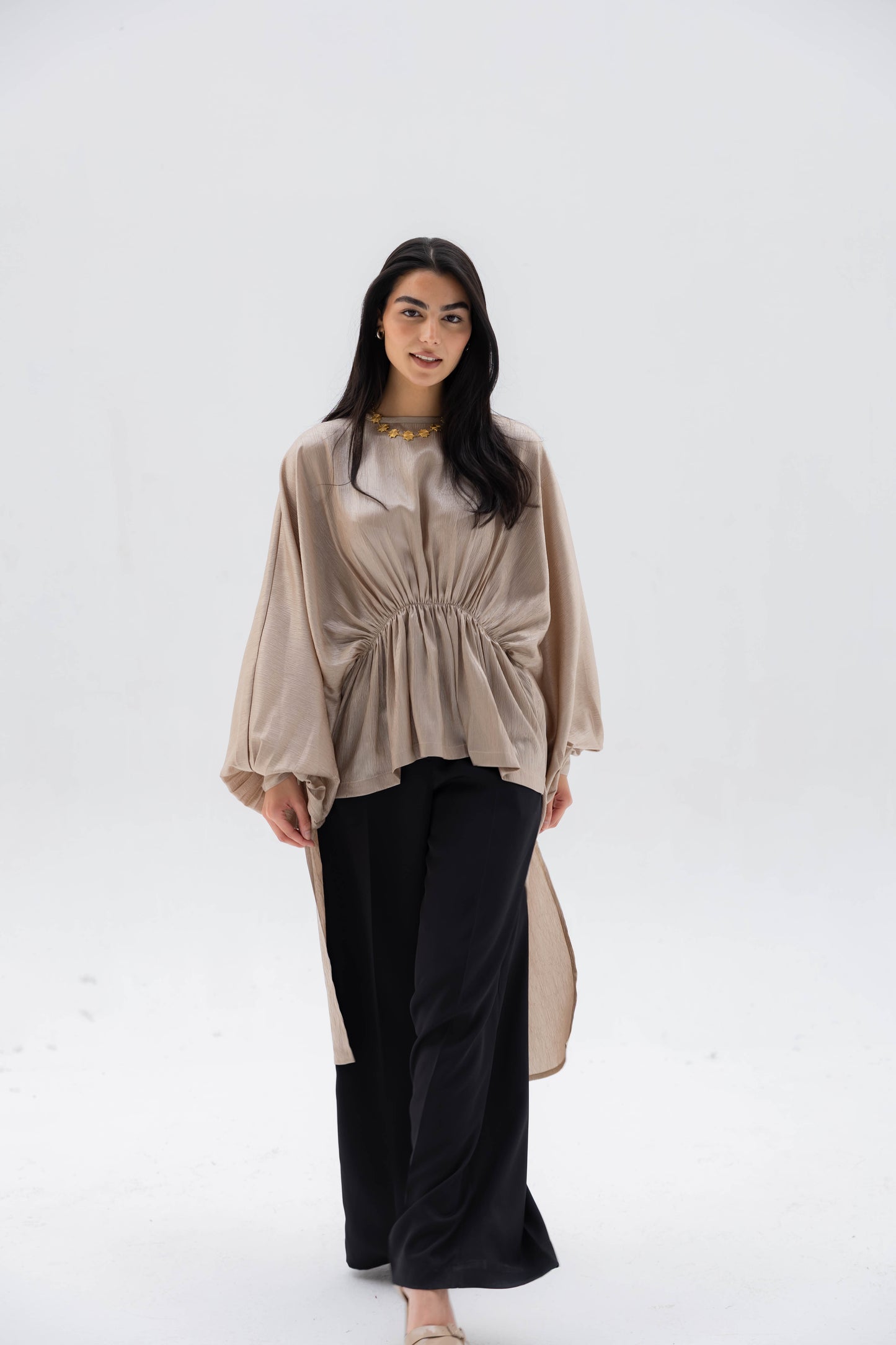 Layali Blouse in Beige