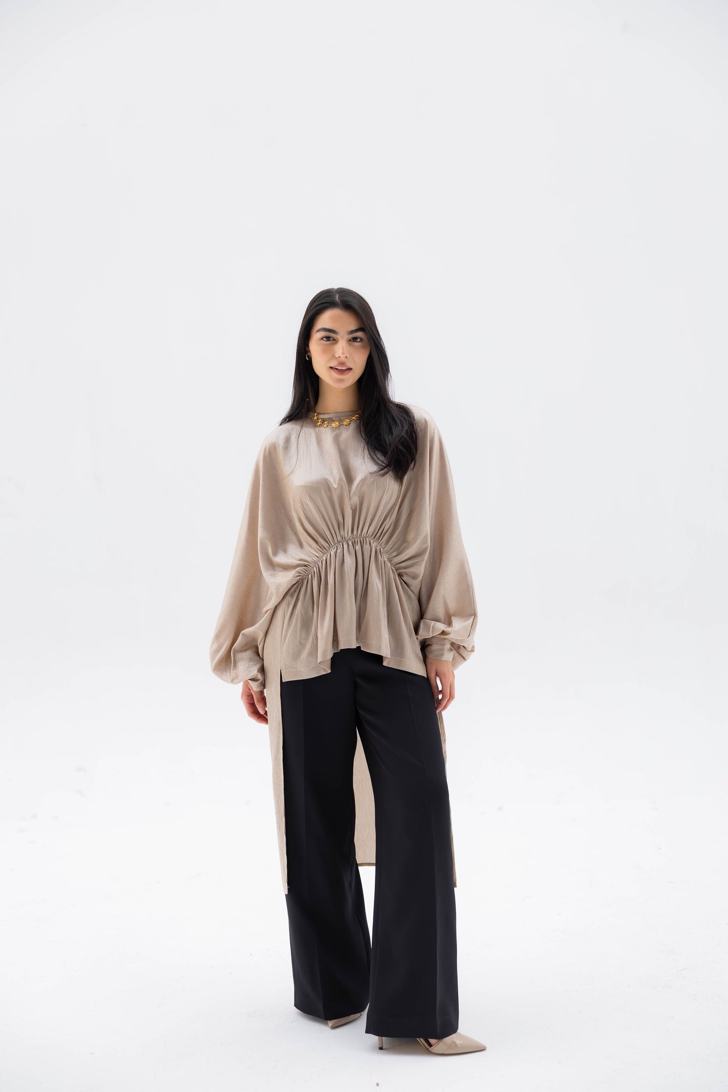 Layali Blouse in Beige