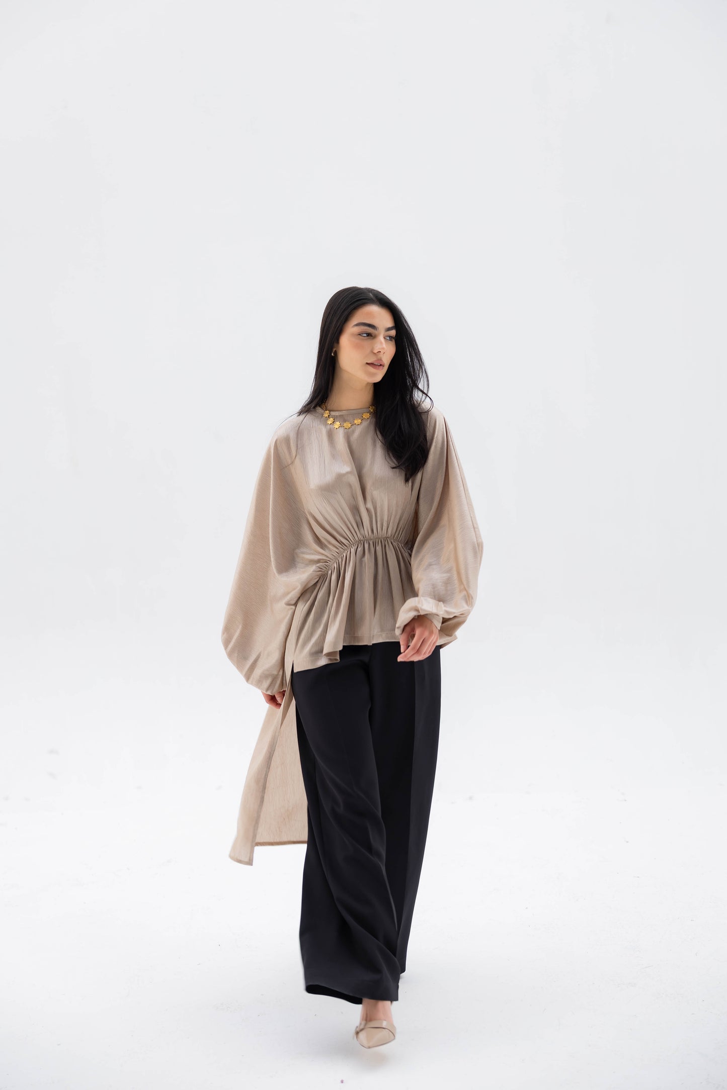 Layali Blouse in Beige