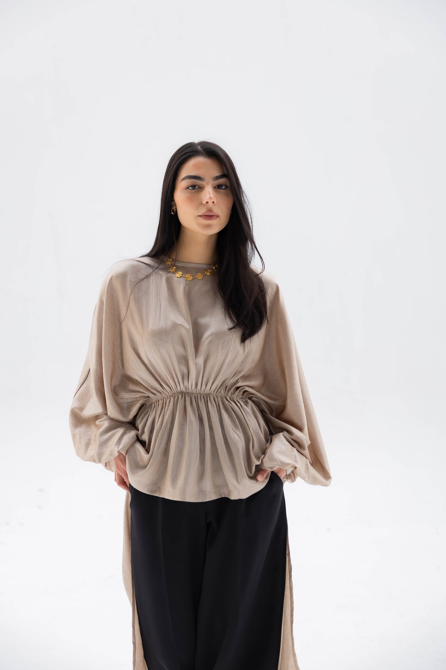 Layali Blouse in Beige