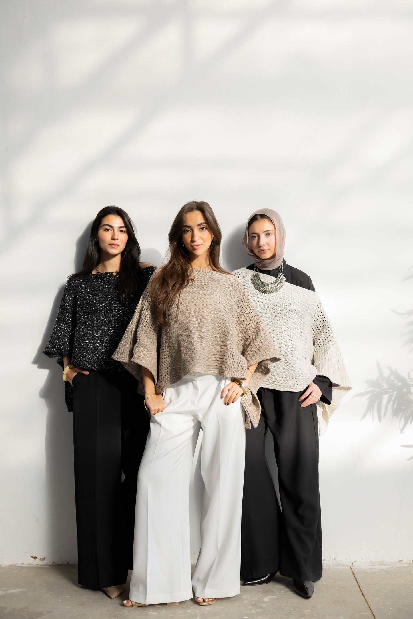 Moonlit Cape in Shimmer Beige