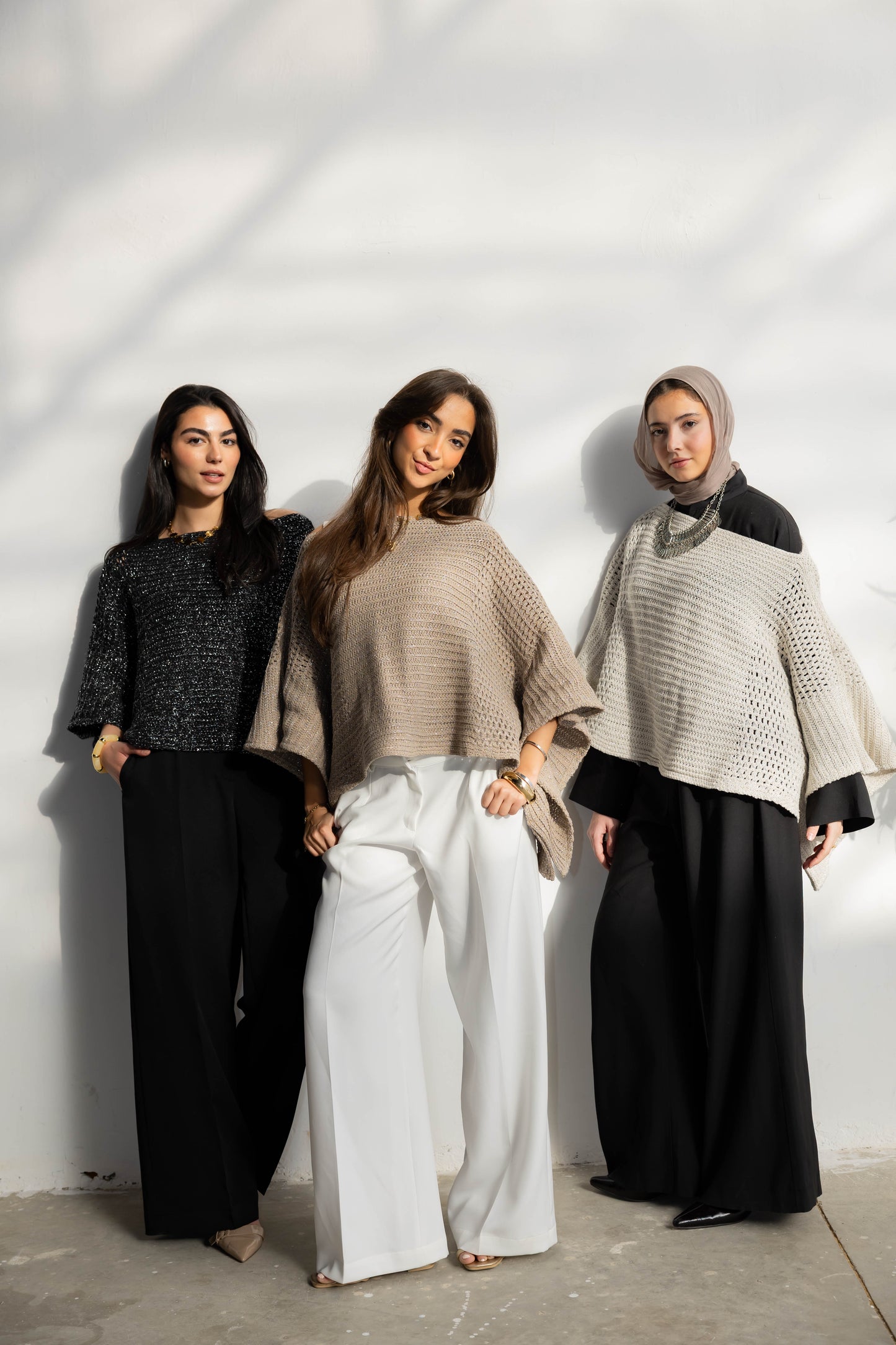 Moonlit Cape in Shimmer Beige
