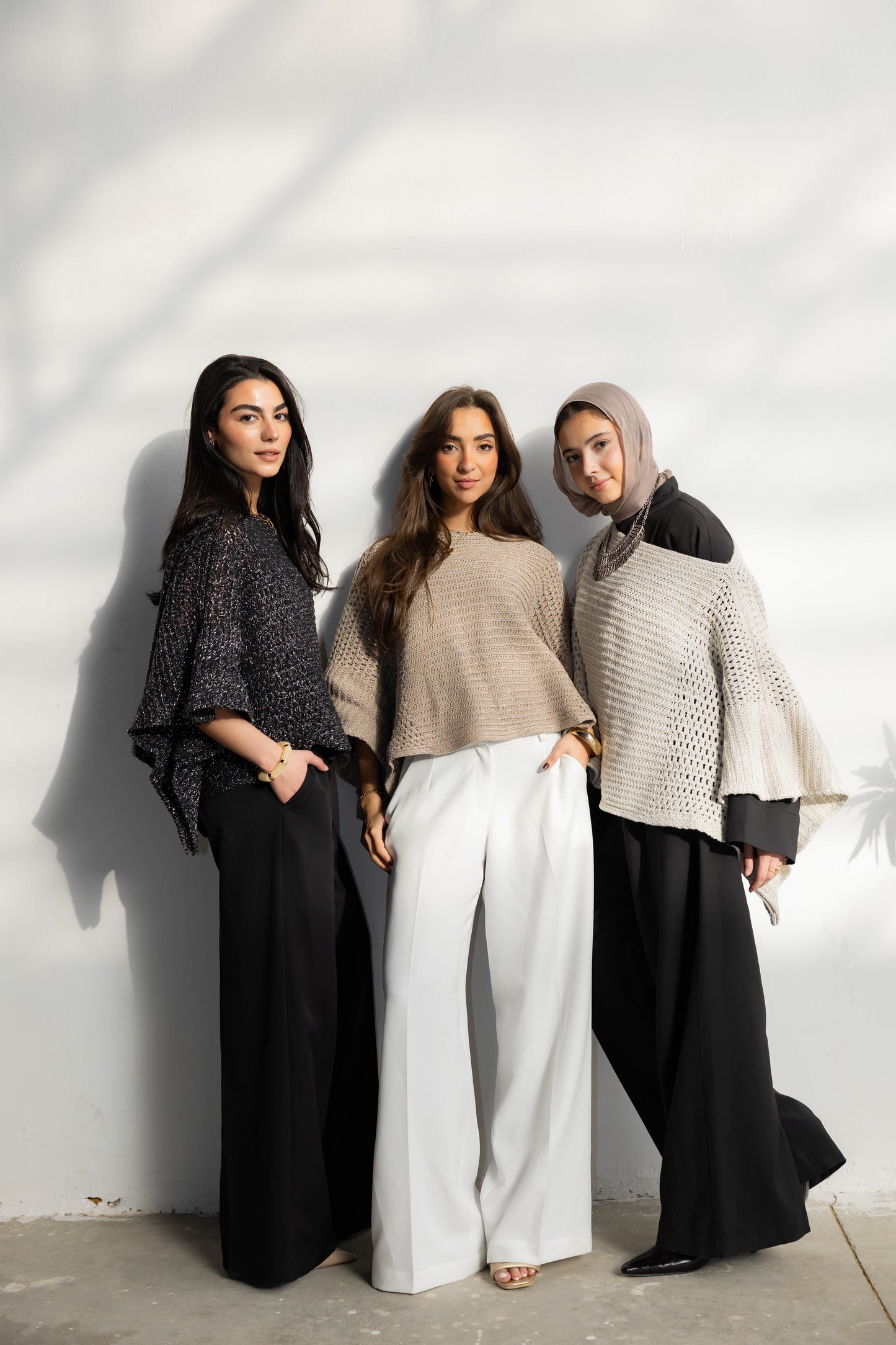 Moonlit Cape in Shimmer Beige