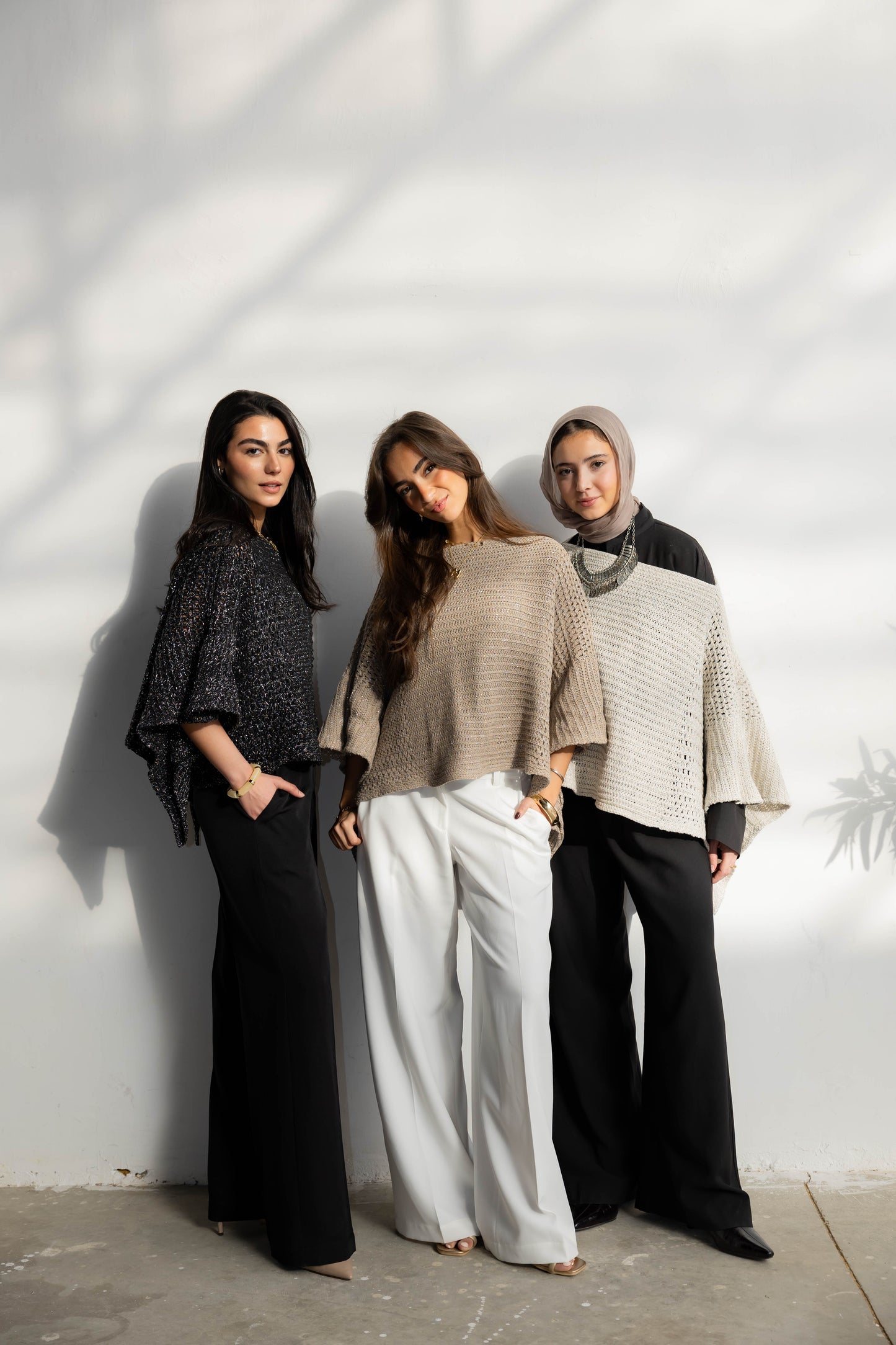 Moonlit Cape in Shimmer Beige