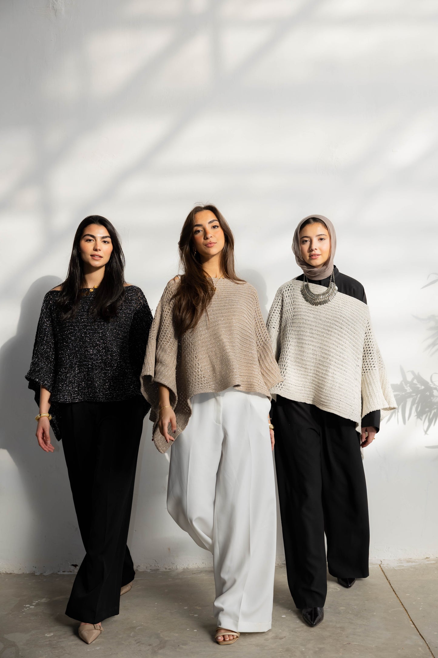 Moonlit Cape in Shimmer Beige