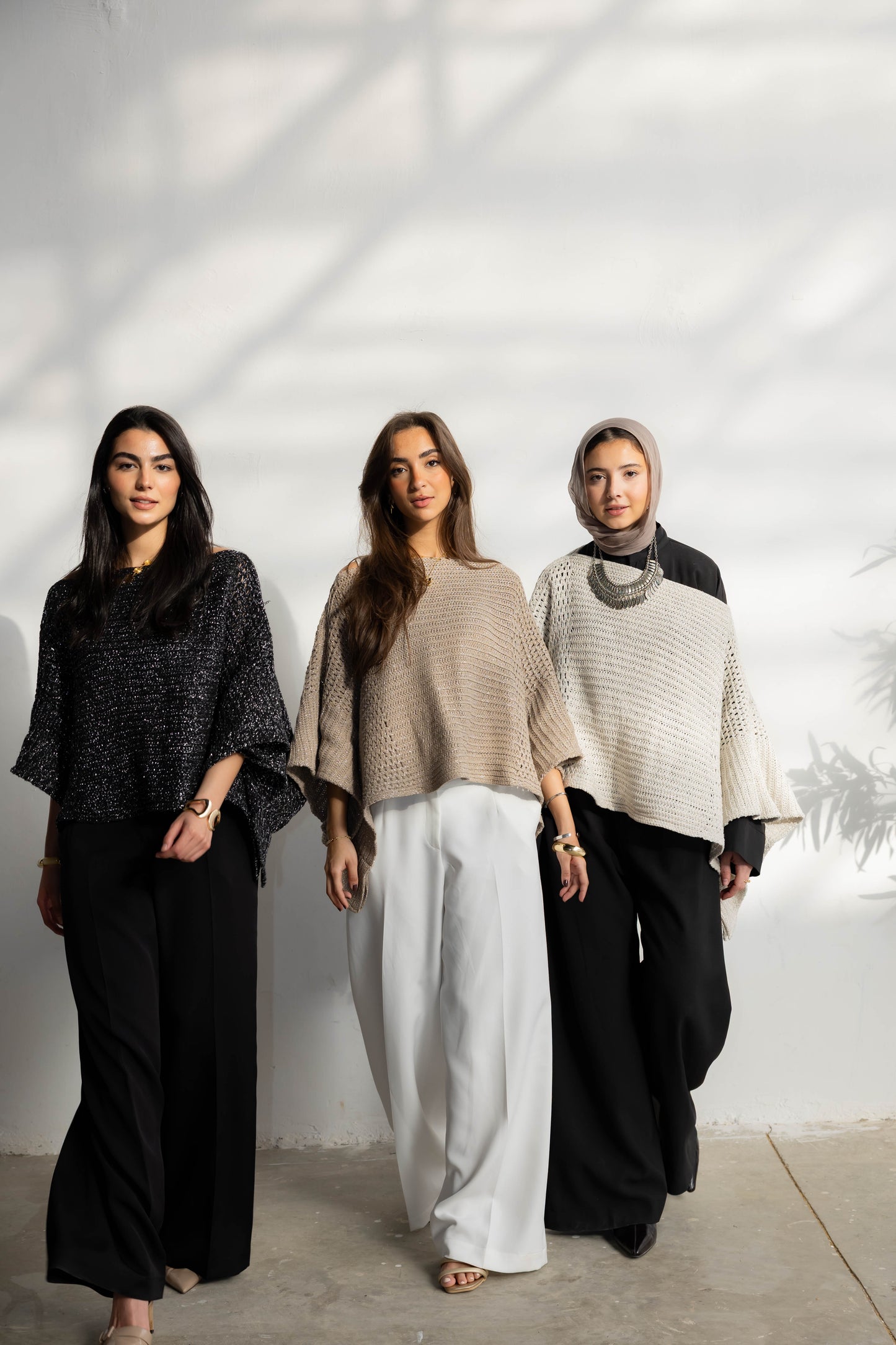 Moonlit Cape in Shimmer Beige