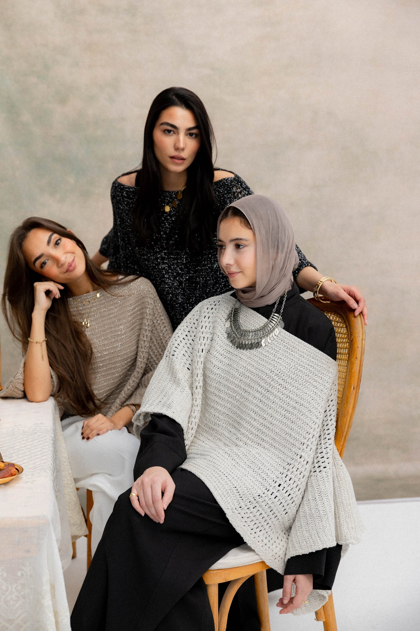 Moonlit Cape in Shimmer Black