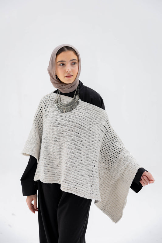 Moonlit Cape in Shimmer Cream