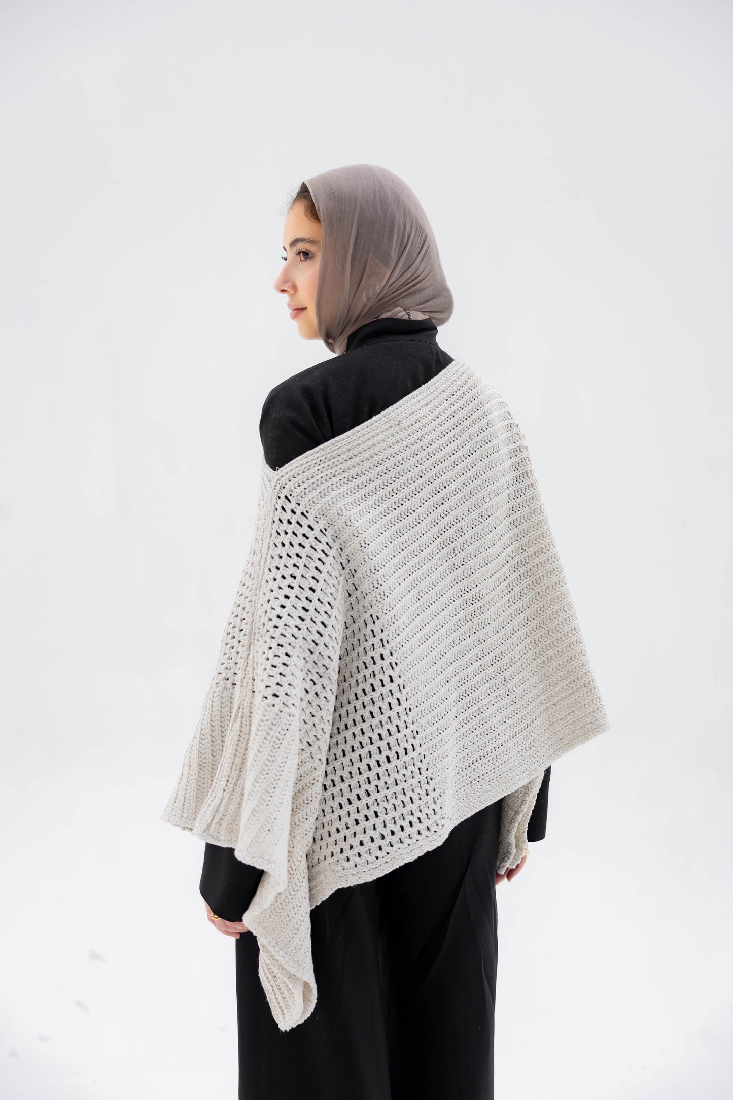 Moonlit Cape in Shimmer Cream