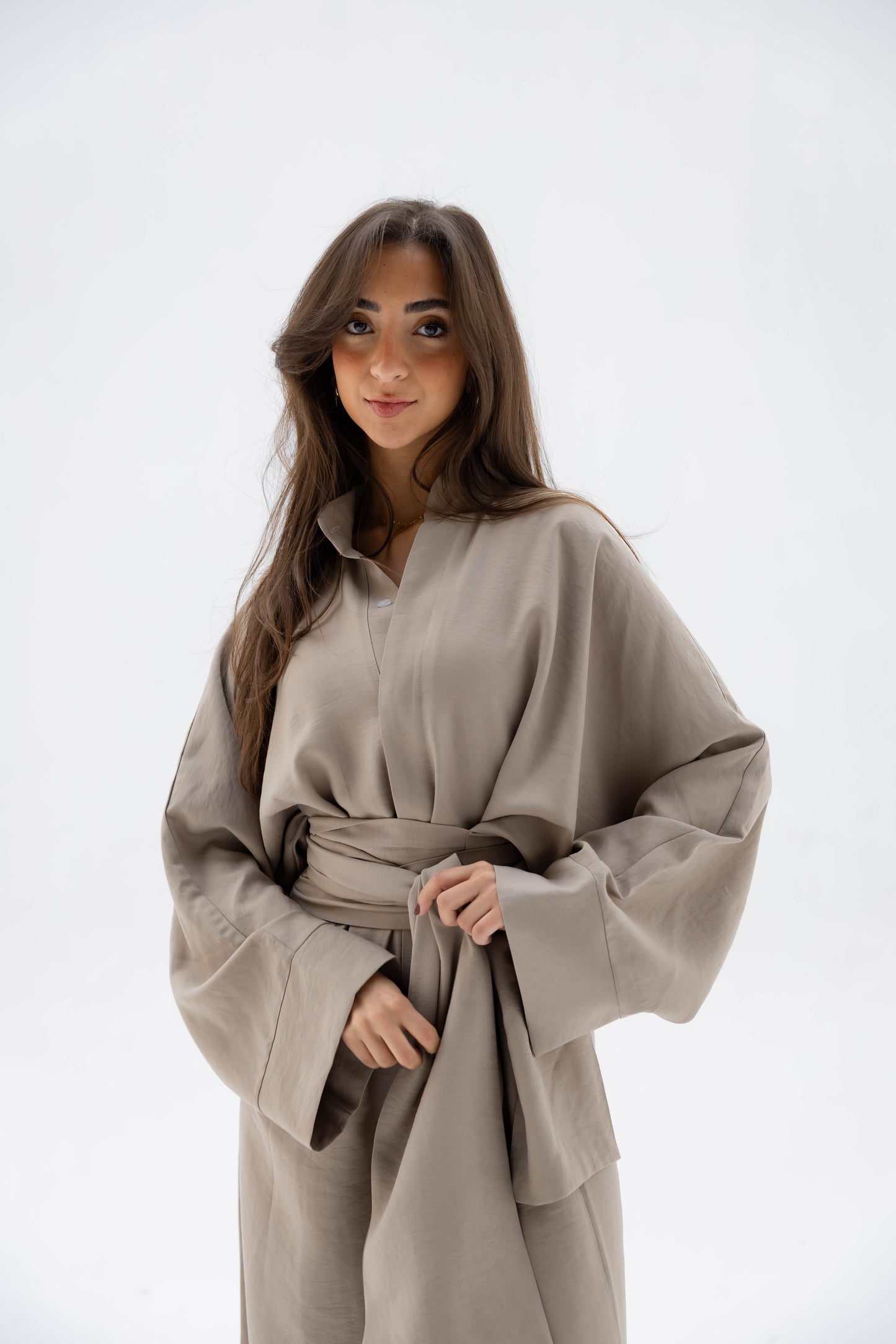 (PRE-ORDER) Valore Wrap Jumpsuit in Light Olive