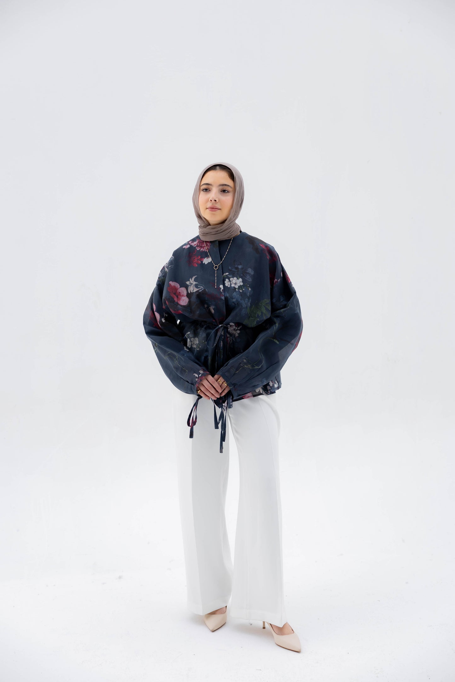 Floré Blouse in Midnight Navy