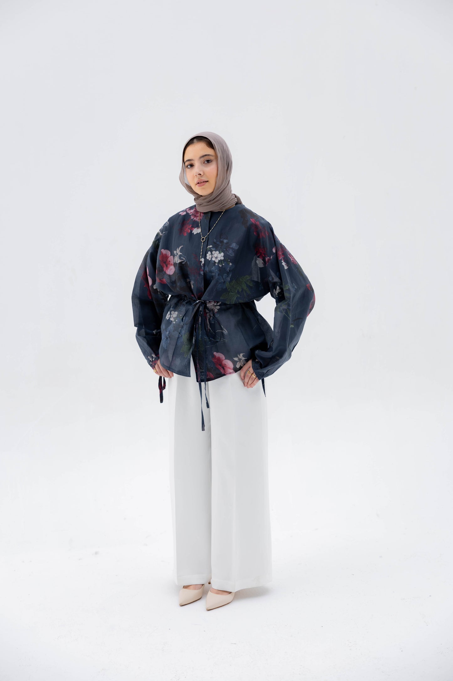 Floré Blouse in Midnight Navy