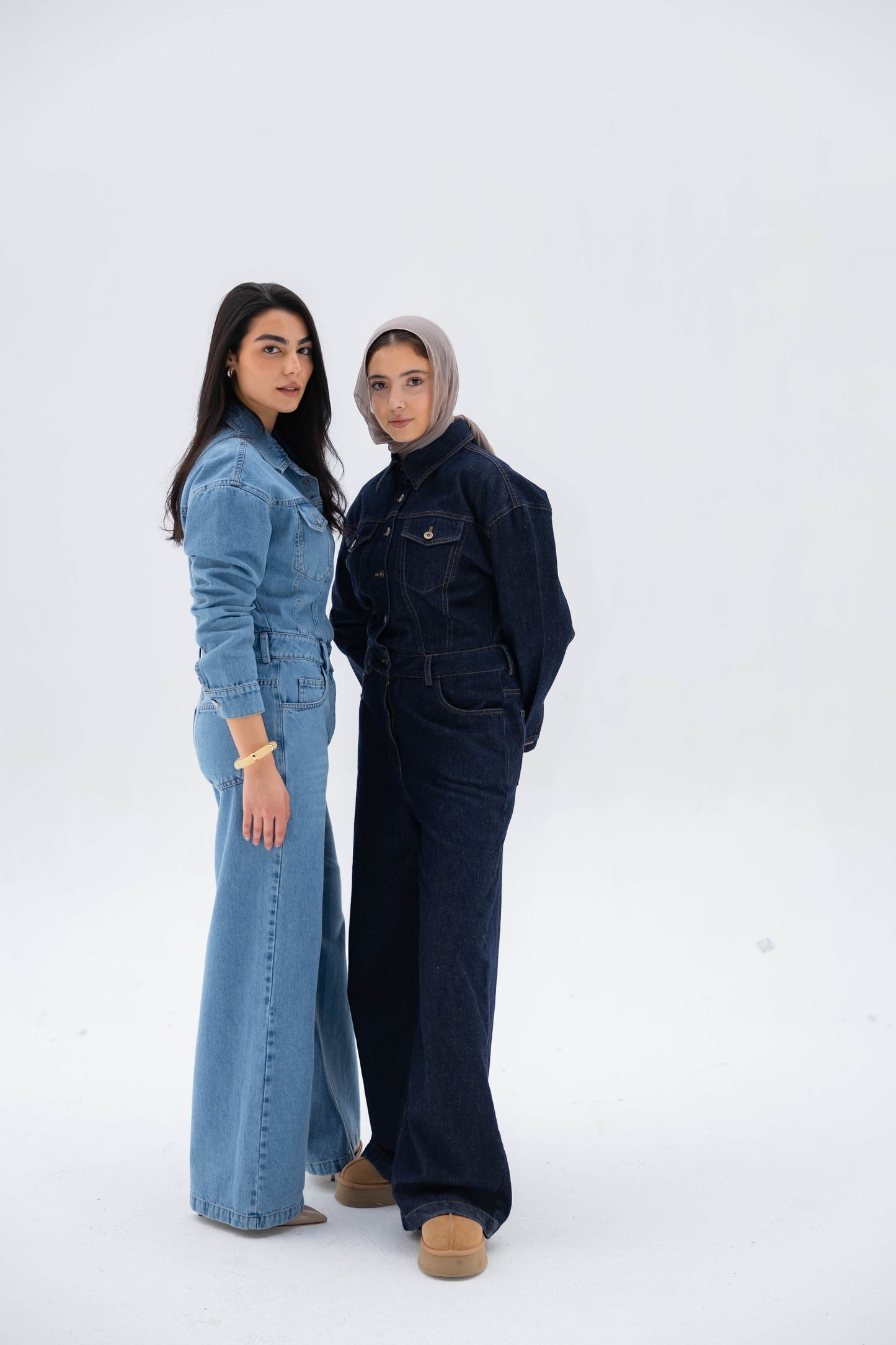 Clara Jumpsuit in Raw Denim