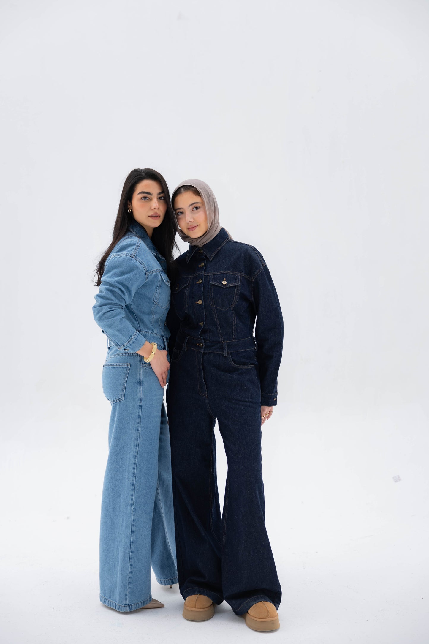 Clara Jumpsuit in Raw Denim