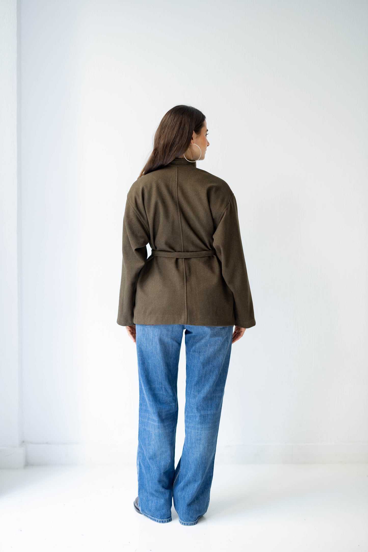 The Minimal Jacket in Olive Brown