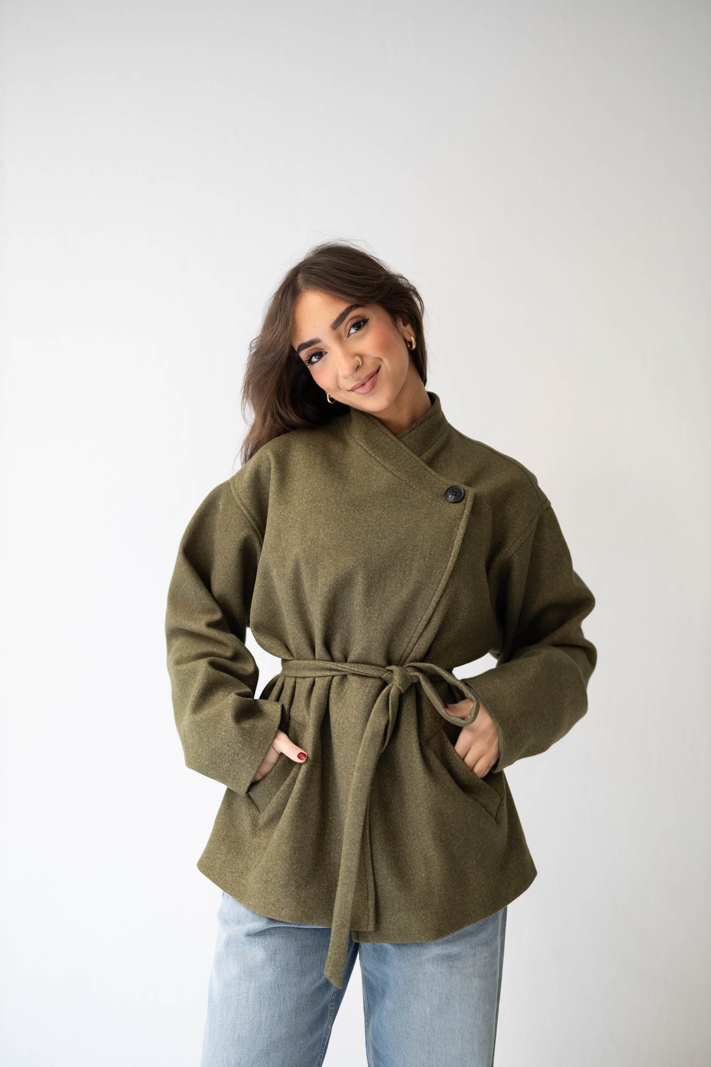The Minimal Jacket in Olive