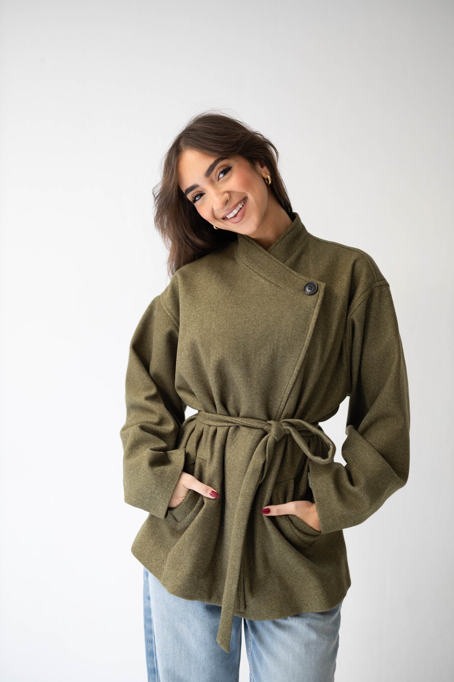 The Minimal Jacket in Olive