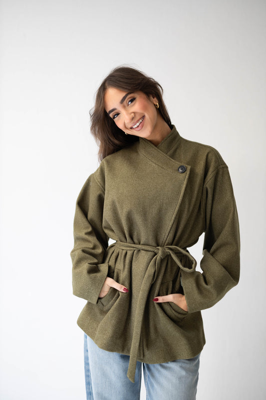 The Minimal Jacket in Olive