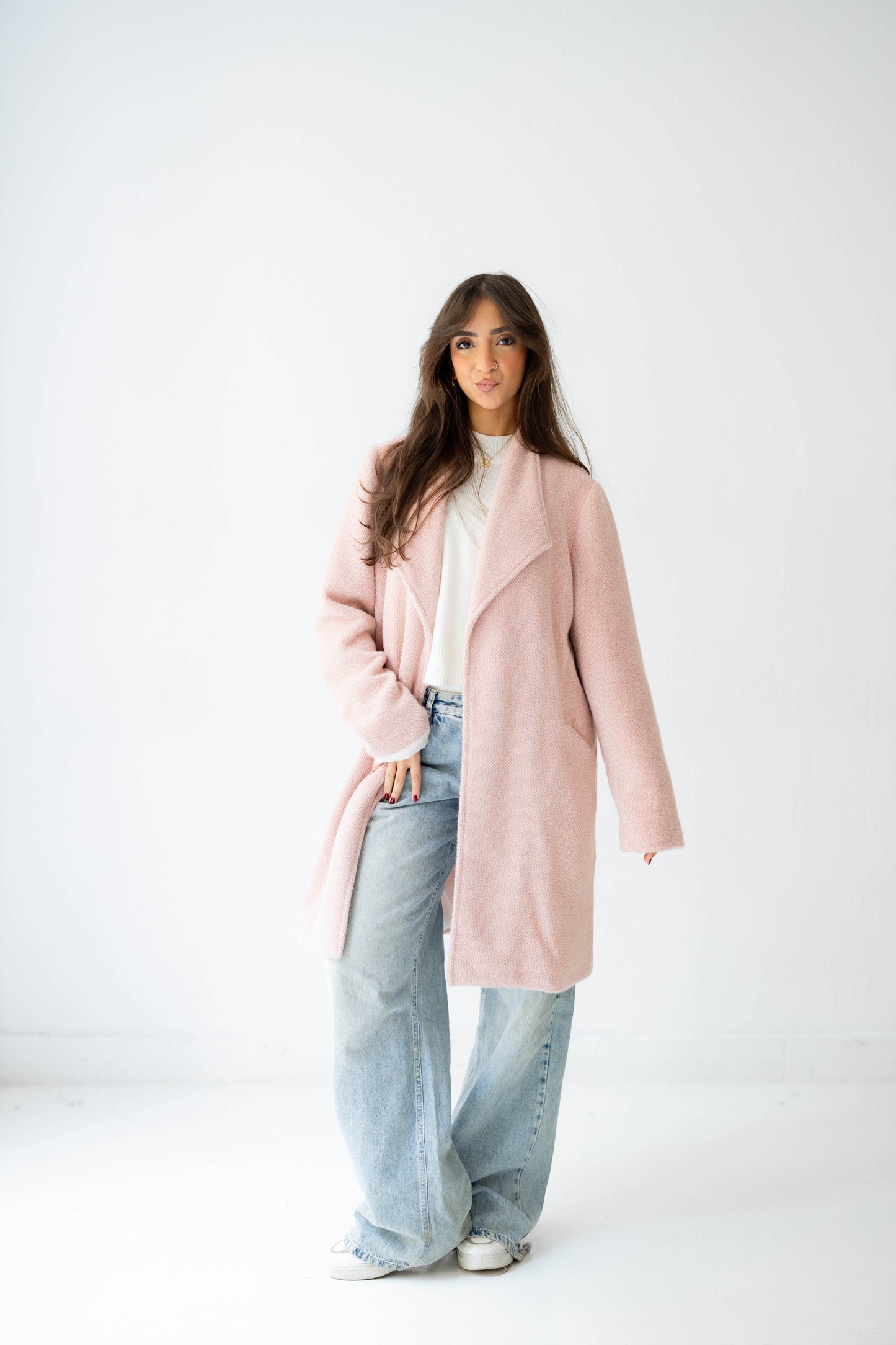 Whisper Shine Coat in Blush