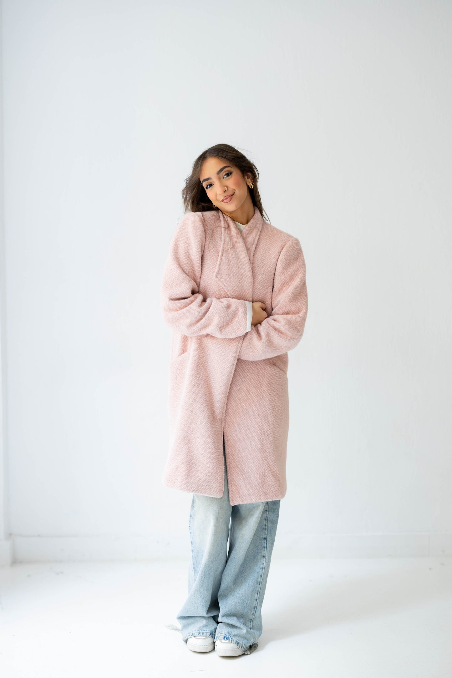 Whisper Shine Coat in Blush