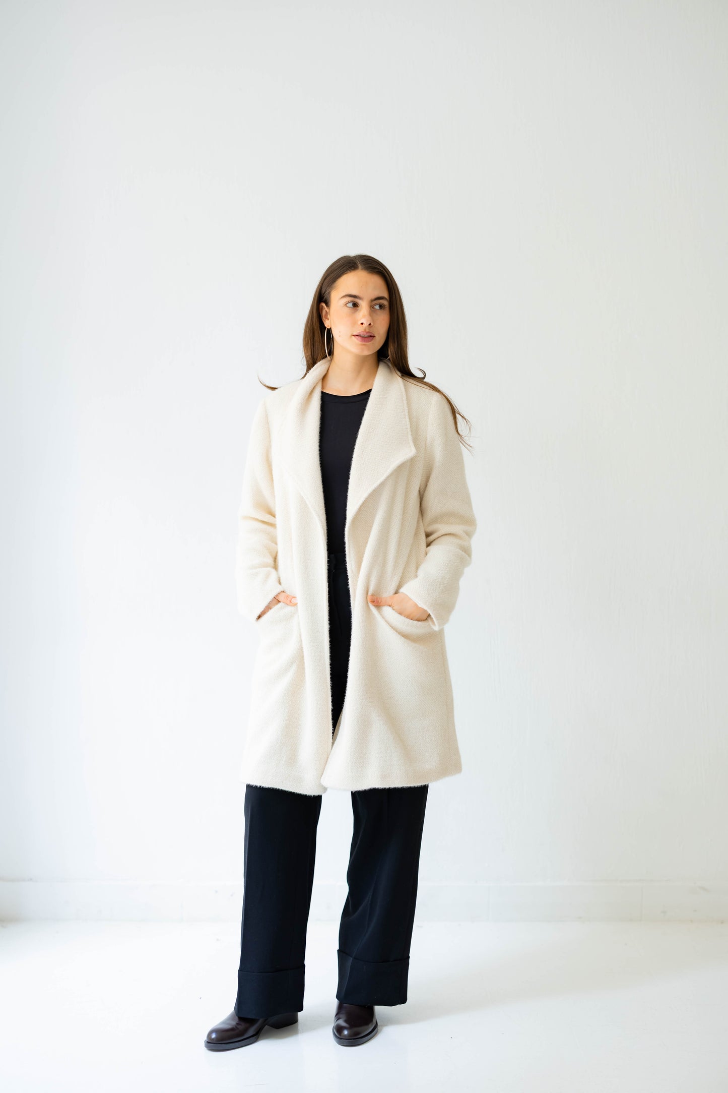 Whisper Shine Coat in White